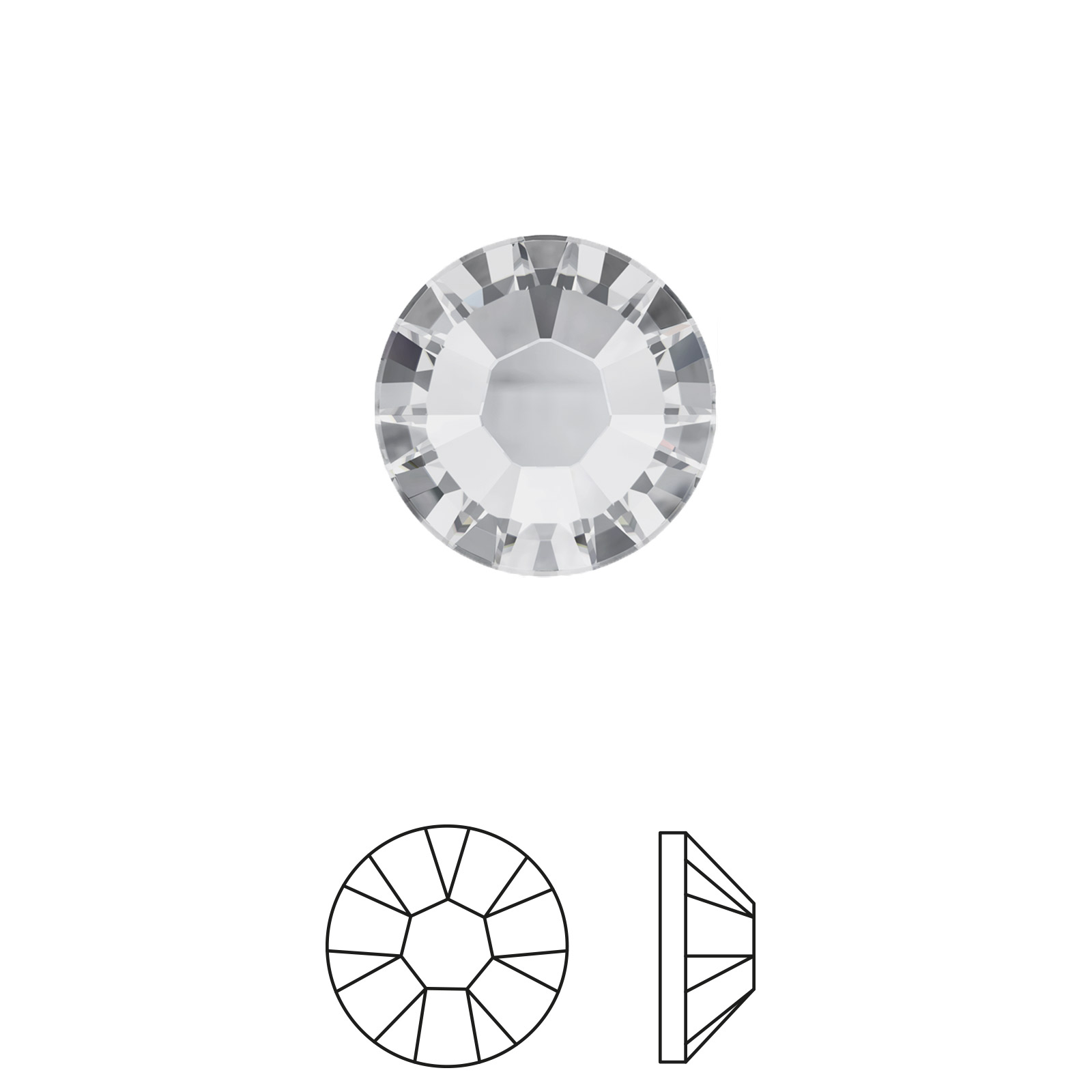 xilion rose hotfix (2038) crystal ss5 (1,70-1,90mm) | 60st