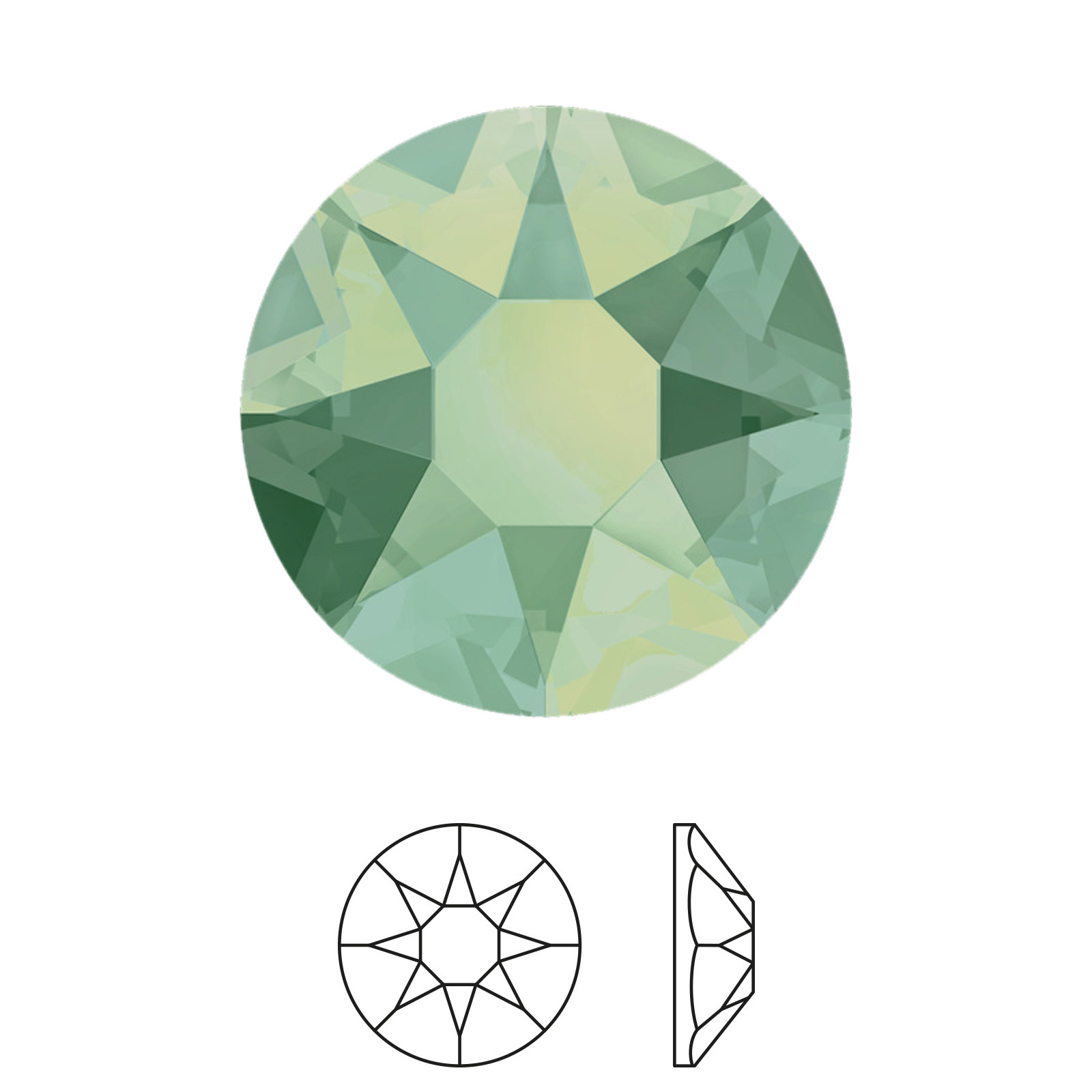 xilion rose hotfix (2078) pacific opal ss20 (4,60-4,80mm) | 30pc