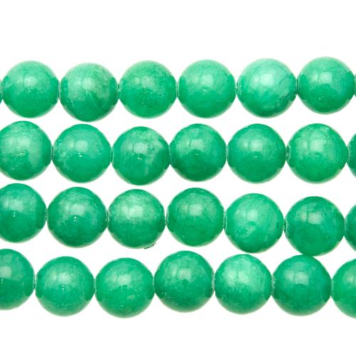 dyed jade mint green smooth round 10mm | 15/16-inch strand