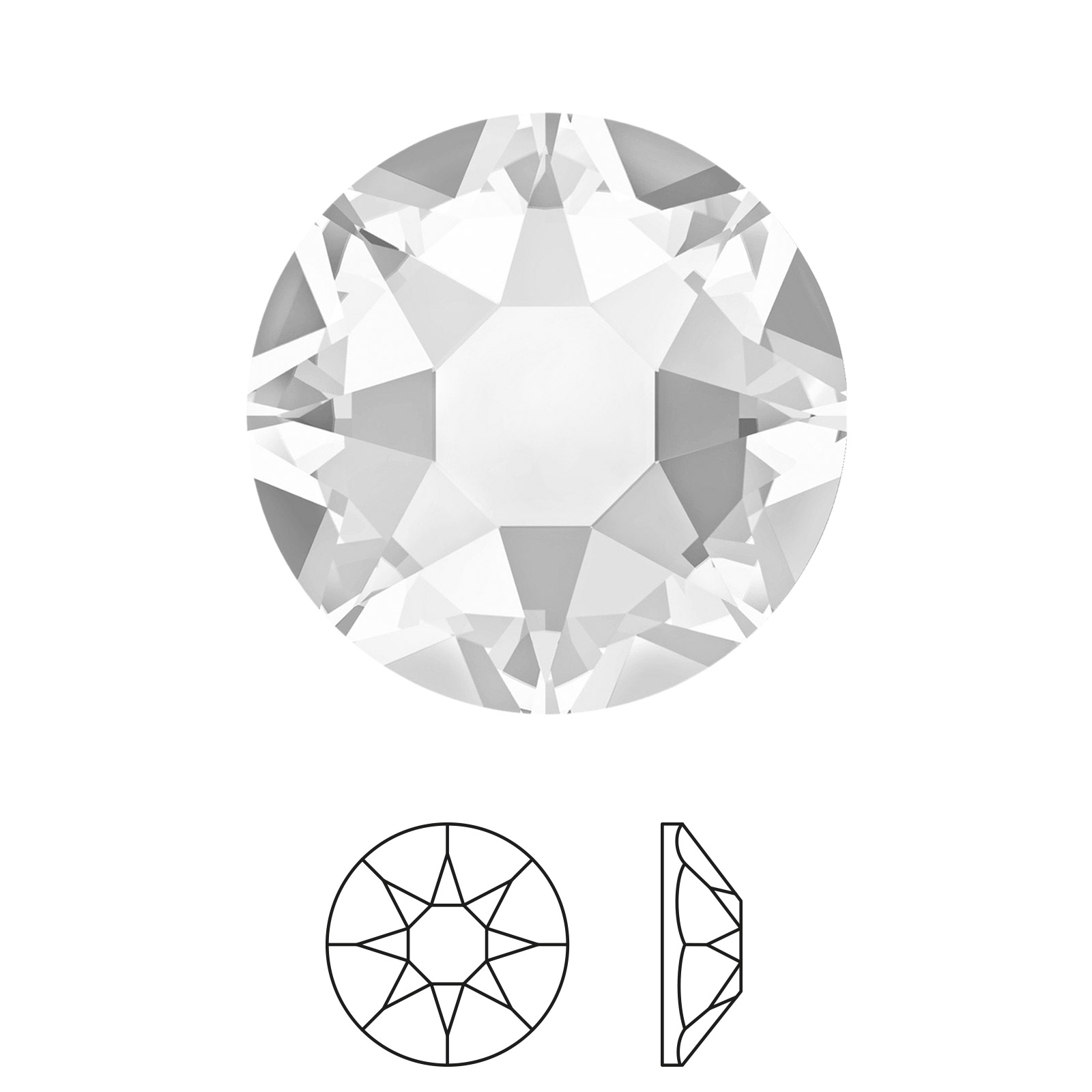 xilion rose hotfix (2078) crystal ss20 (4,60-4,80mm) | 30st