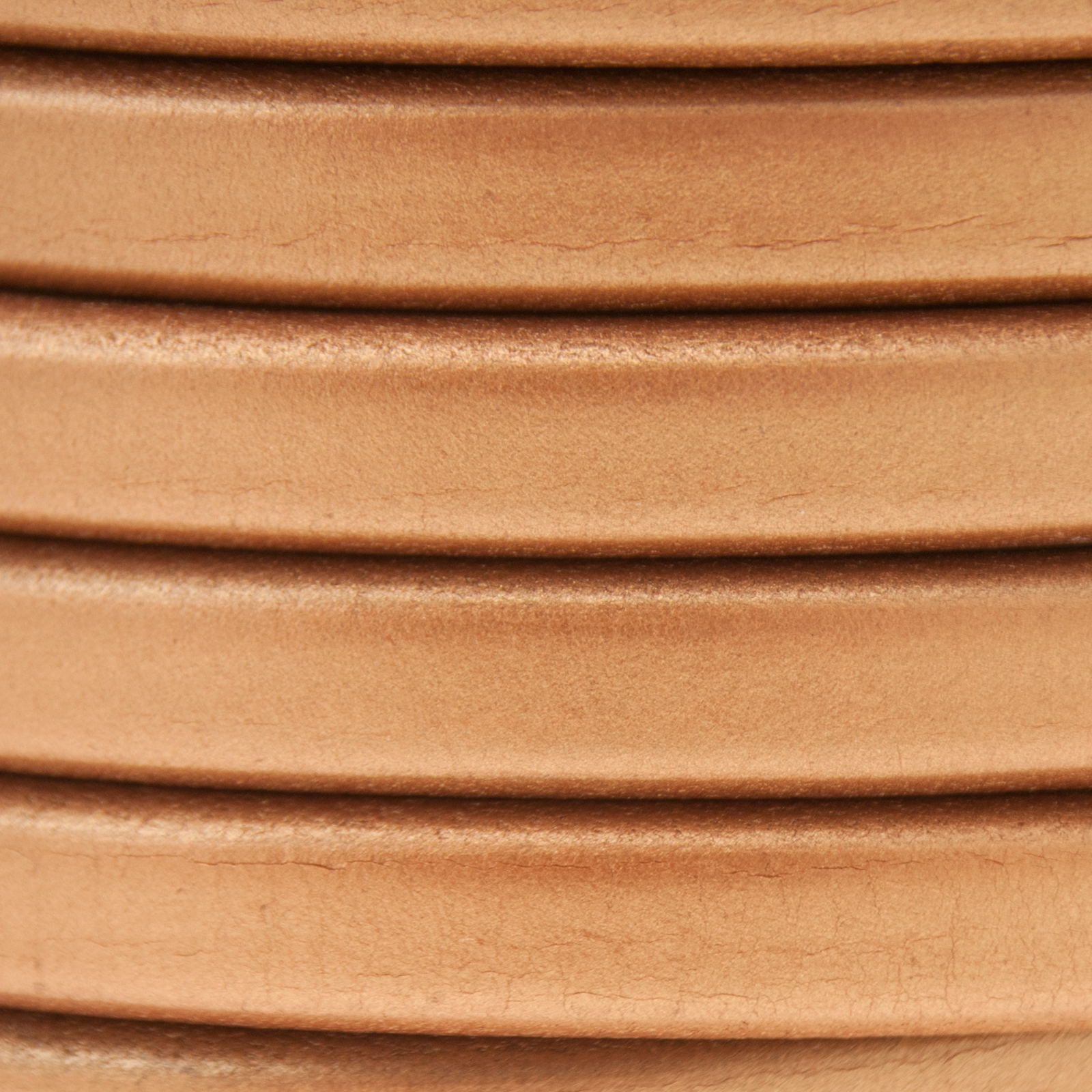 regaliz leather - metallic copper 10x6mm | 20cm