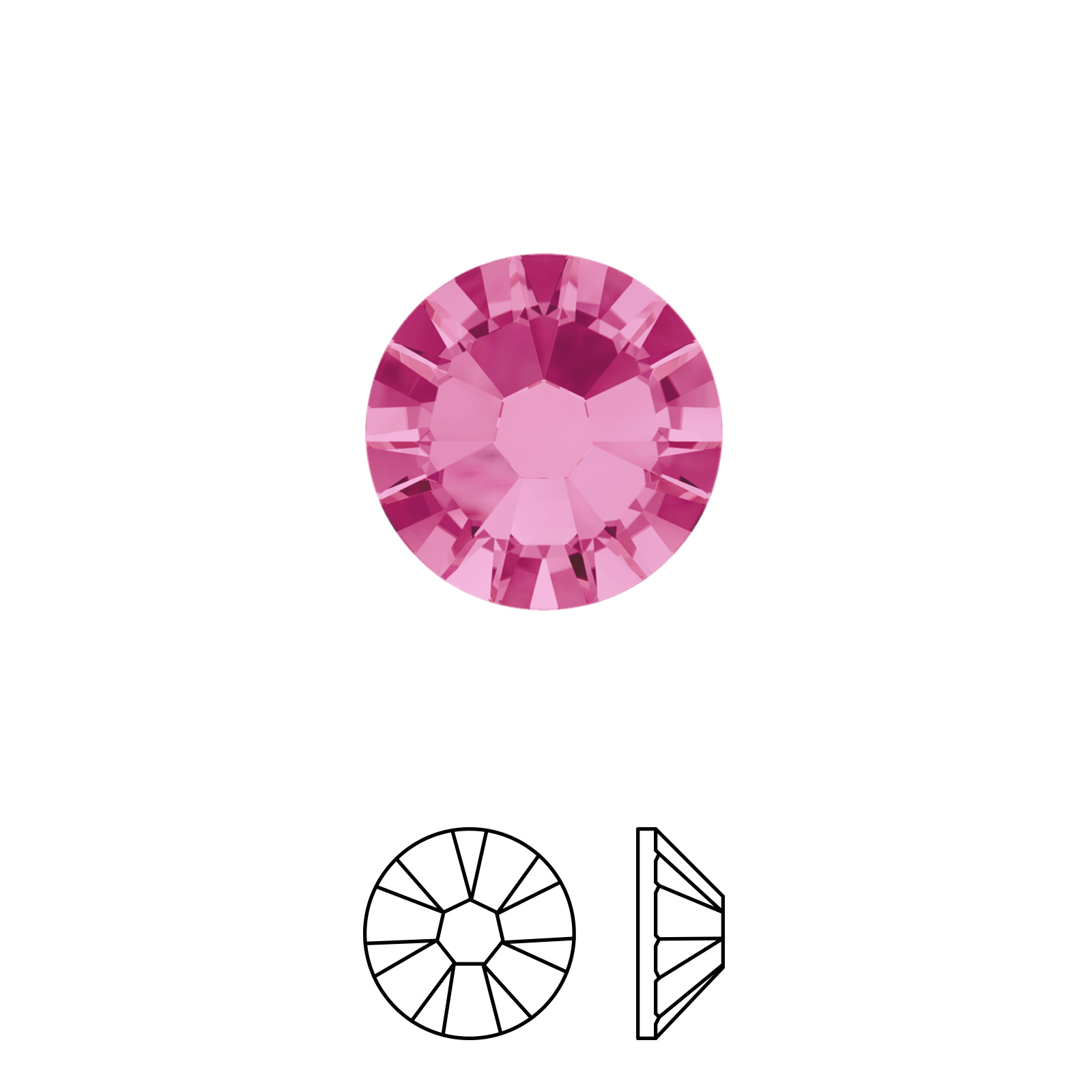 xilion rose no hotfix (2058) rose ss5 (1,70-1,90mm) | 60st