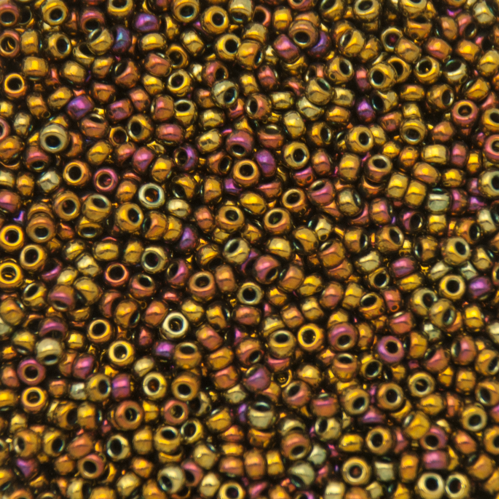 miyuki rocailles 11/0 - metallic gold iris (462) | 10gr