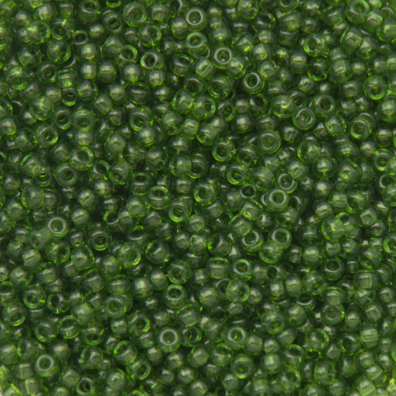 miyuki rocailles 11/0 - transparent olive (158) | 10gr