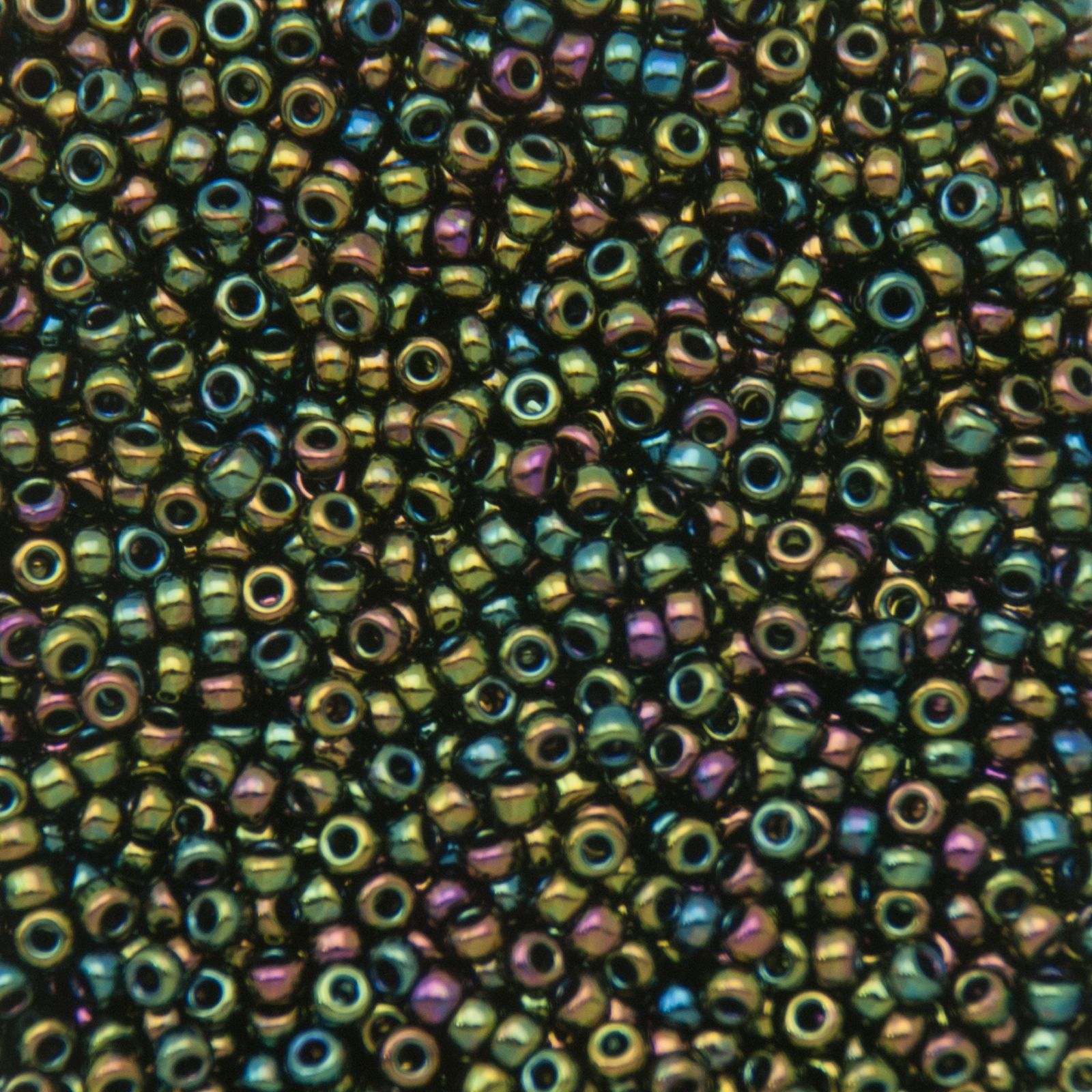 miyuki rocailles 11/0 - metallic green iris (453) | 10gr