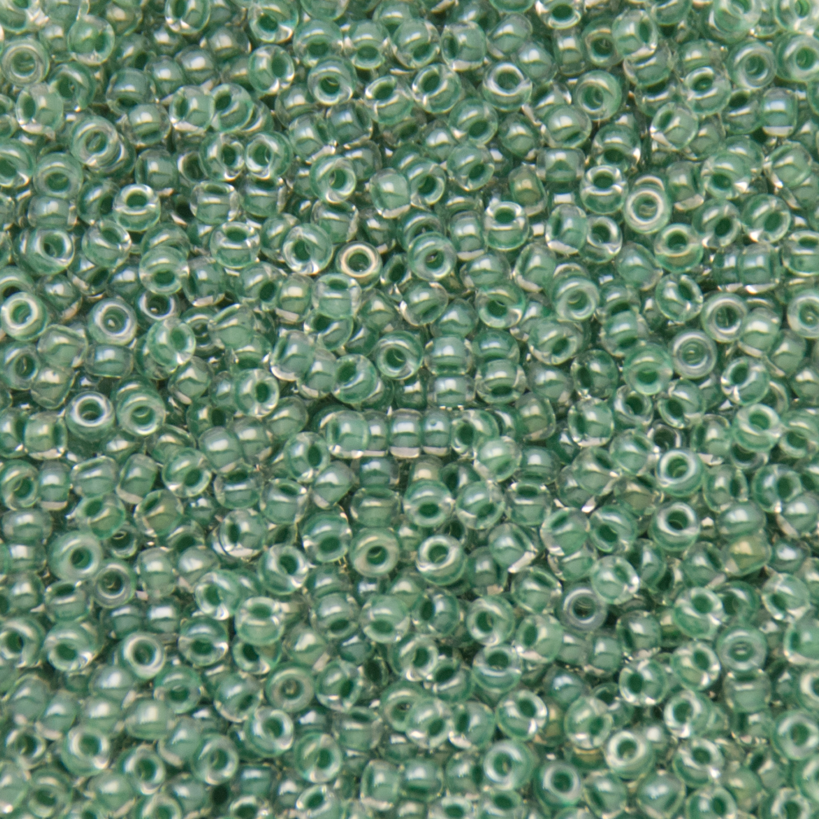 RUBYCA Perline Cristallo Ceco 11mm Verde Oliva - 10 Pezzi Per Bracciali Europei (Pandora, Troll, Chamilia)