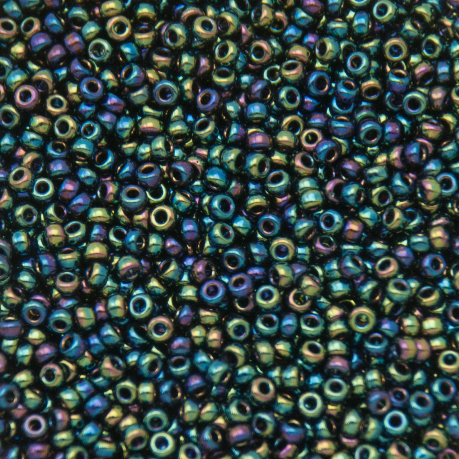 miyuki rocailles 11/0 - metallic iris variegated blue (455) | 10gr