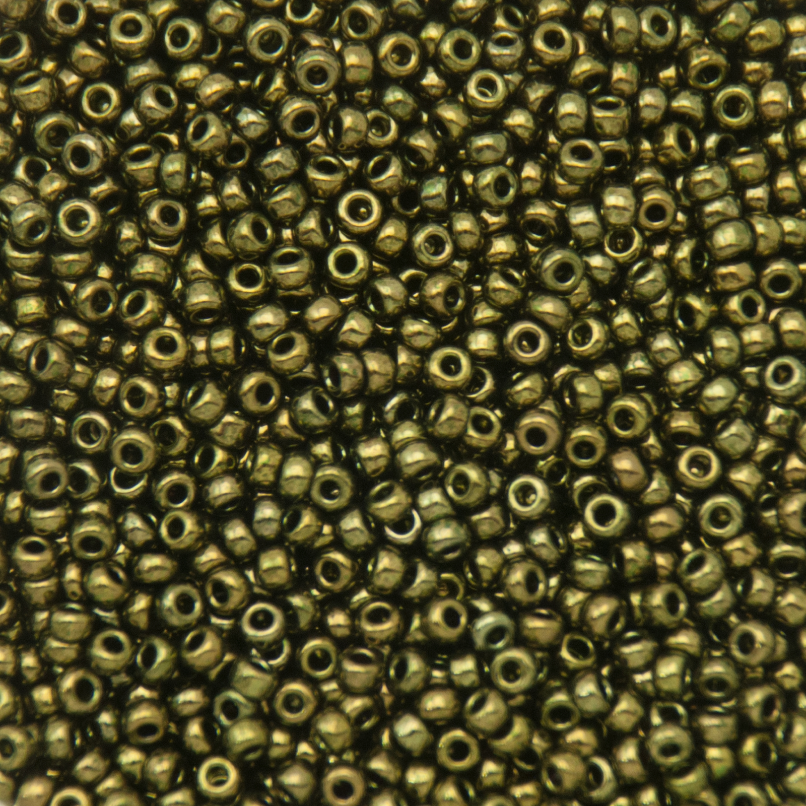 miyuki rocailles 11/0 - metallic olive (459) | 10gr
