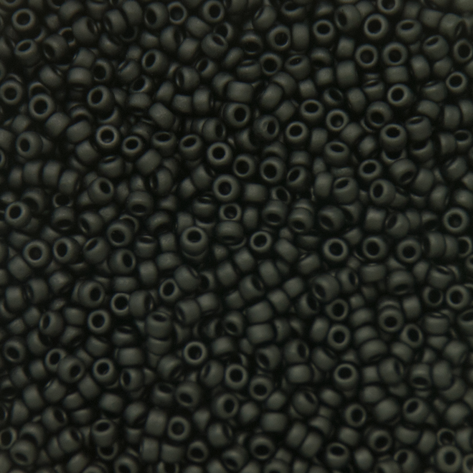miyuki rocailles 11/0 - matte black (401f) | 10gr
