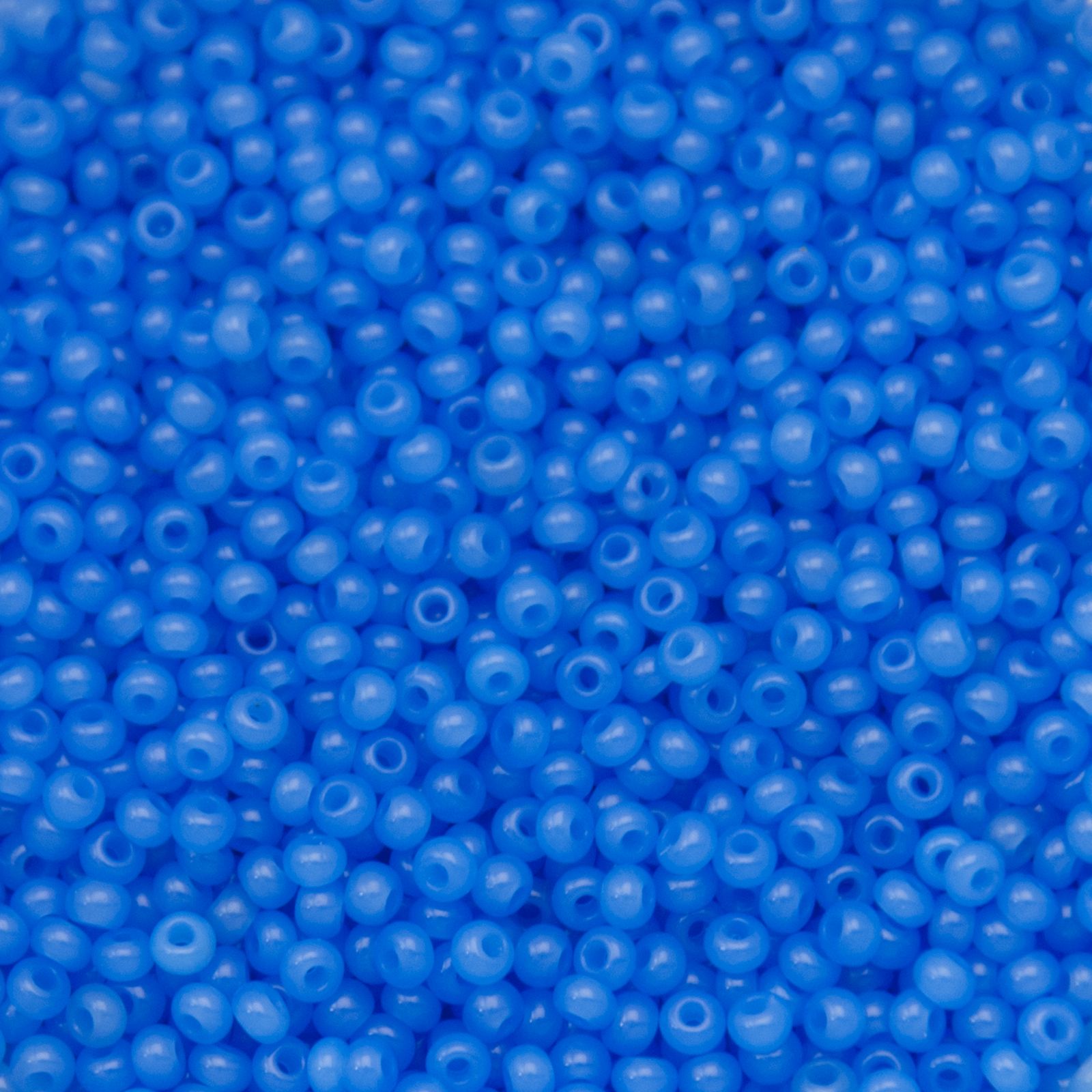 sattperlen preciosa rocailles 11/0 opal blue | 40gr