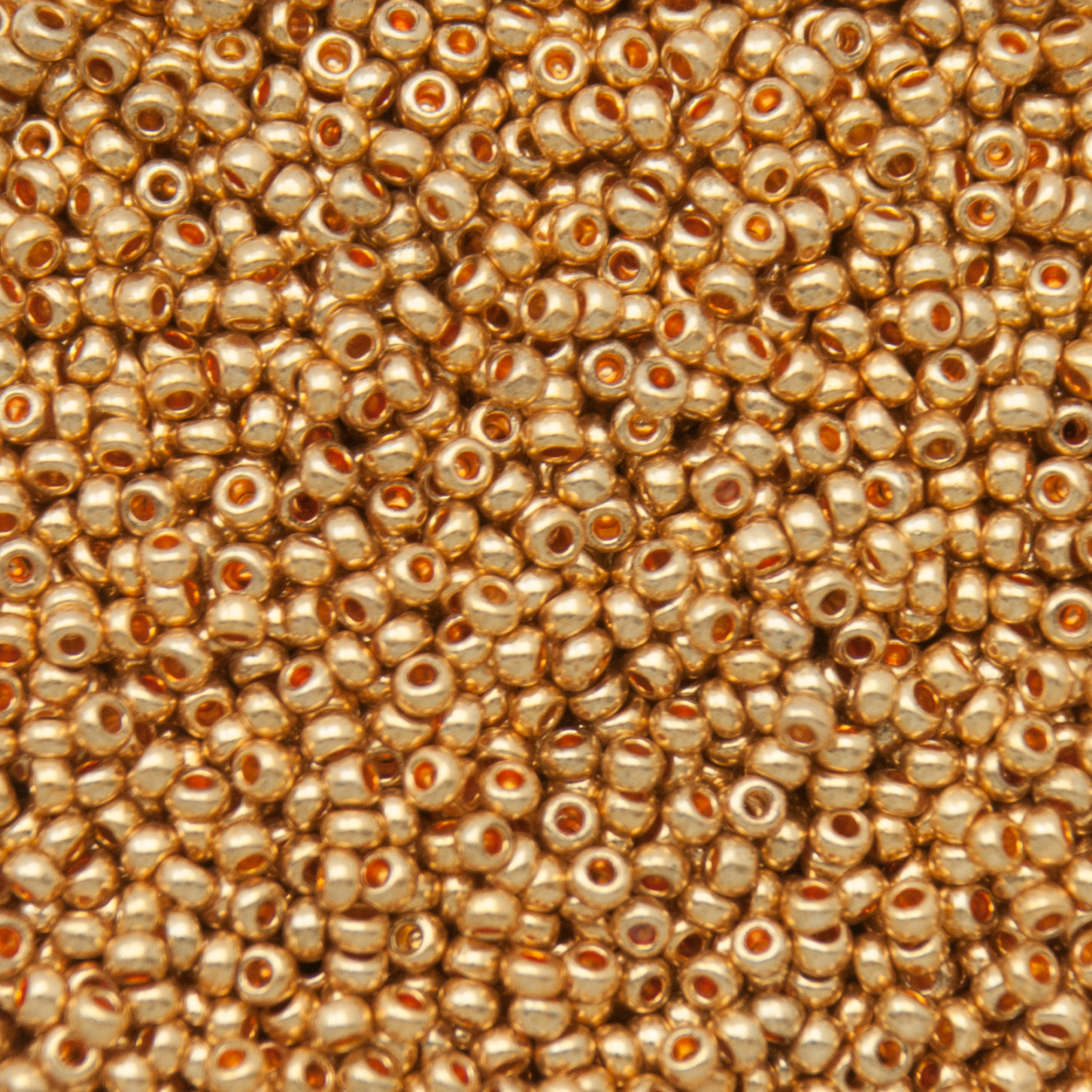 sattperlen preciosa rocailles 11/0 metallic gold | 20gr