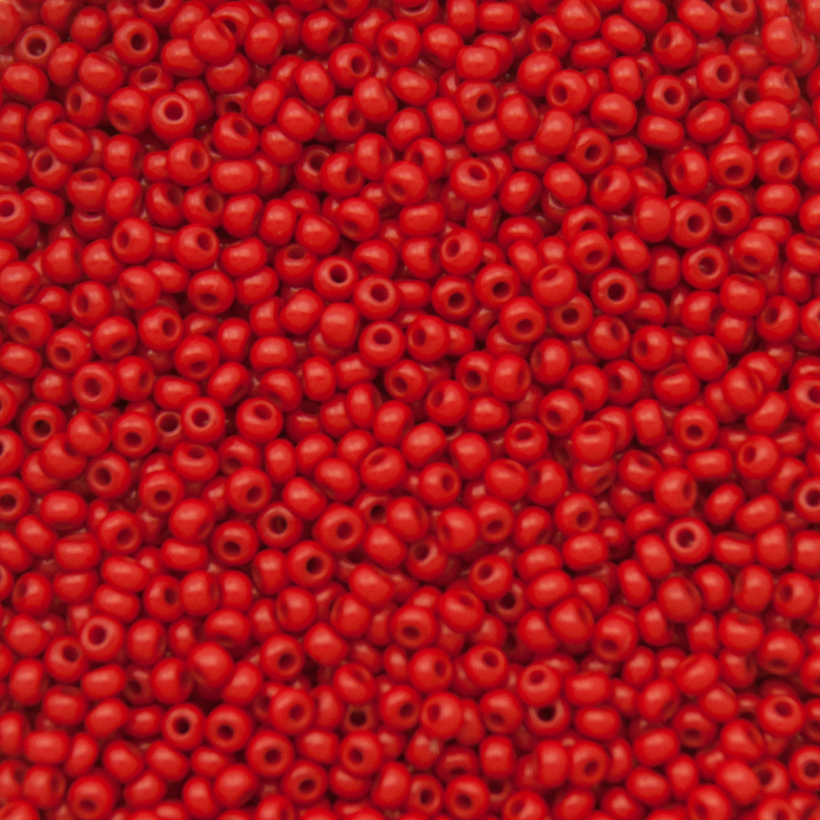 sattperlen preciosa rocailles 11/0 opaque red | 40gr