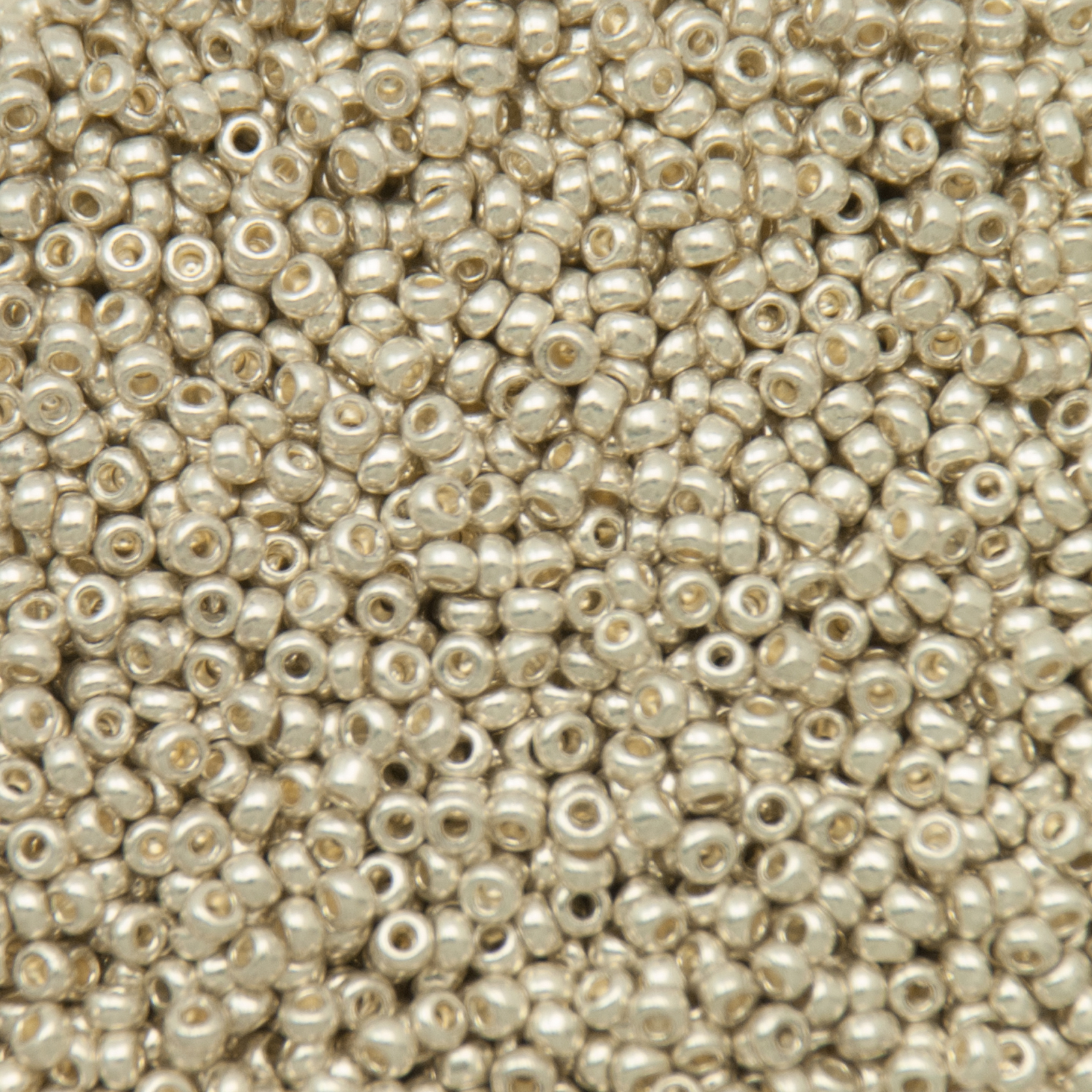 preciosa seed bead rocailles 11/0 silver tone | 20gr