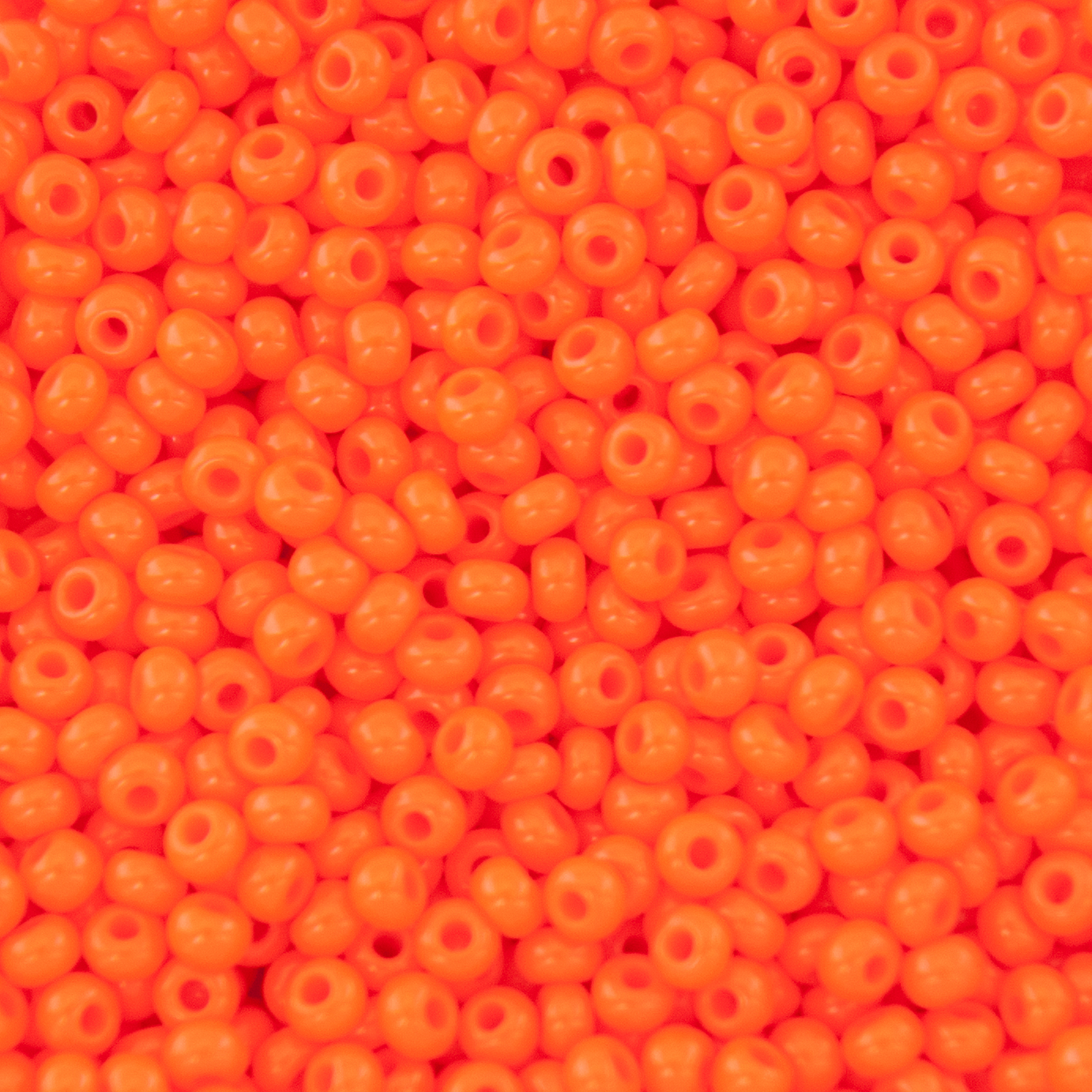 sattperlen preciosa rocailles 9/0 opaque orange | 40gr