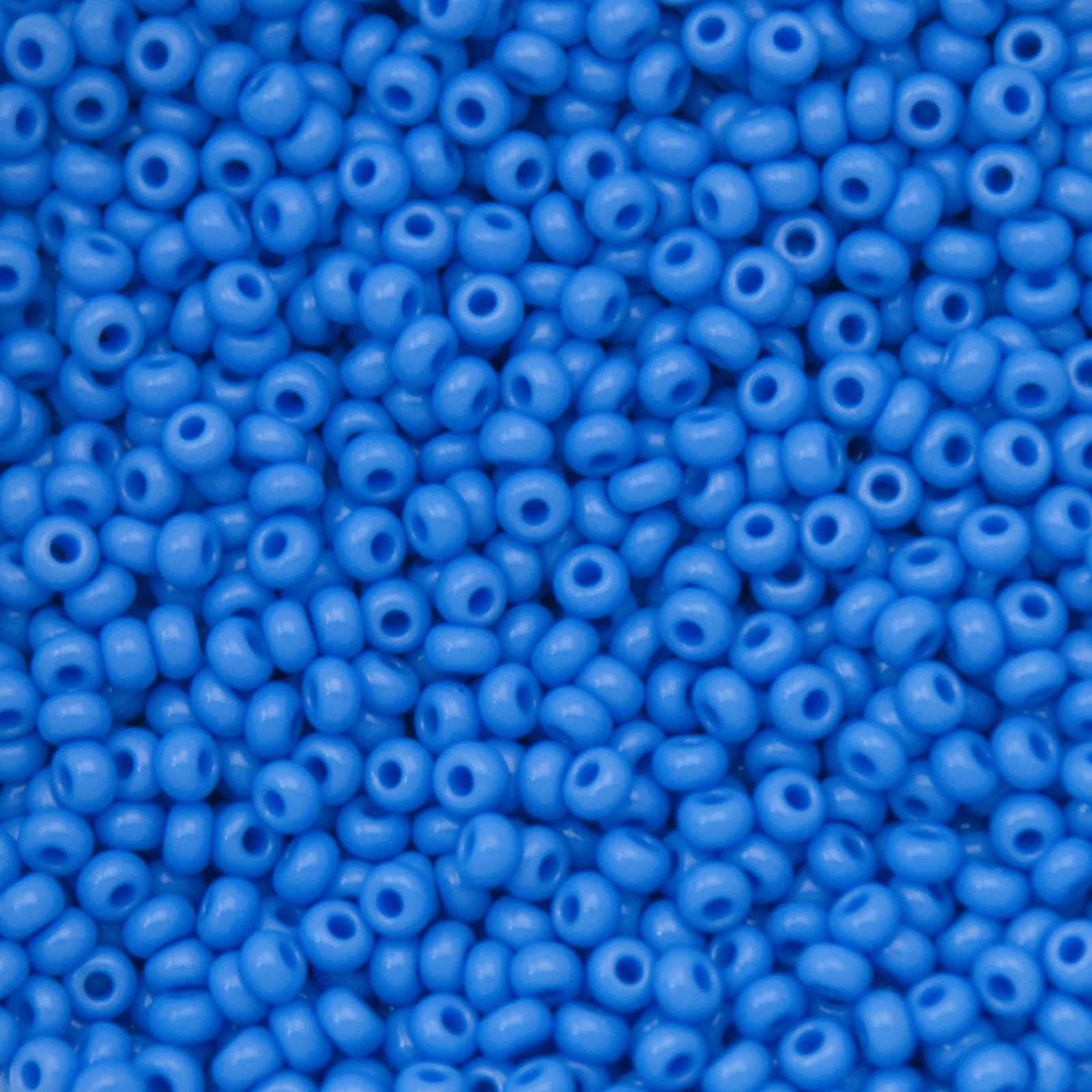 preciosa seed bead rocailles 9/0 opaque medium blue | 40gr