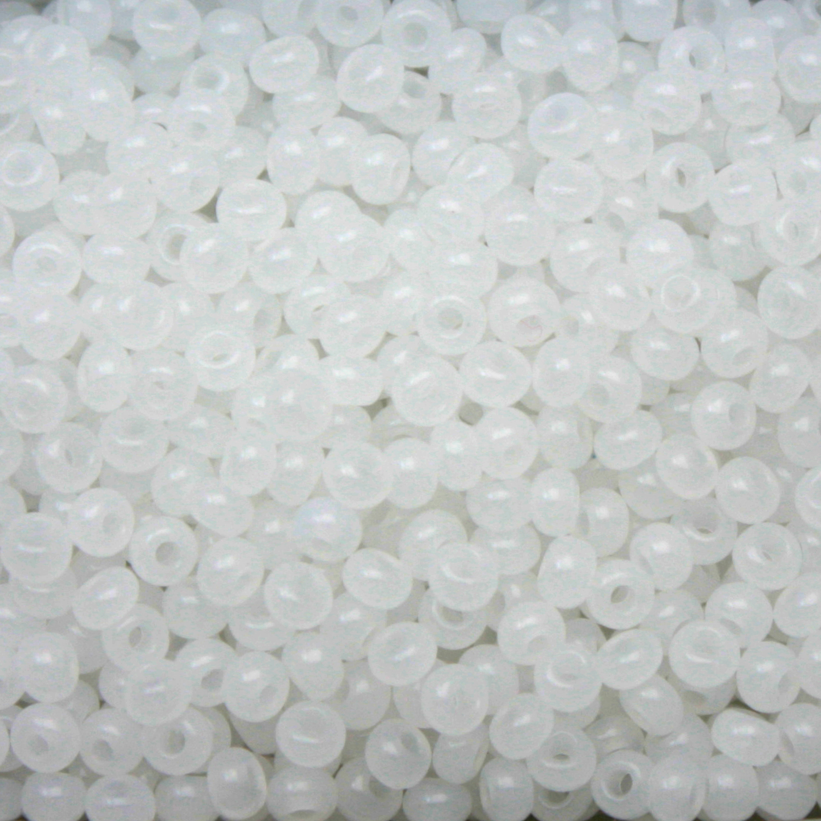 preciosa seed bead rocailles 9/0 opal white | 40gr