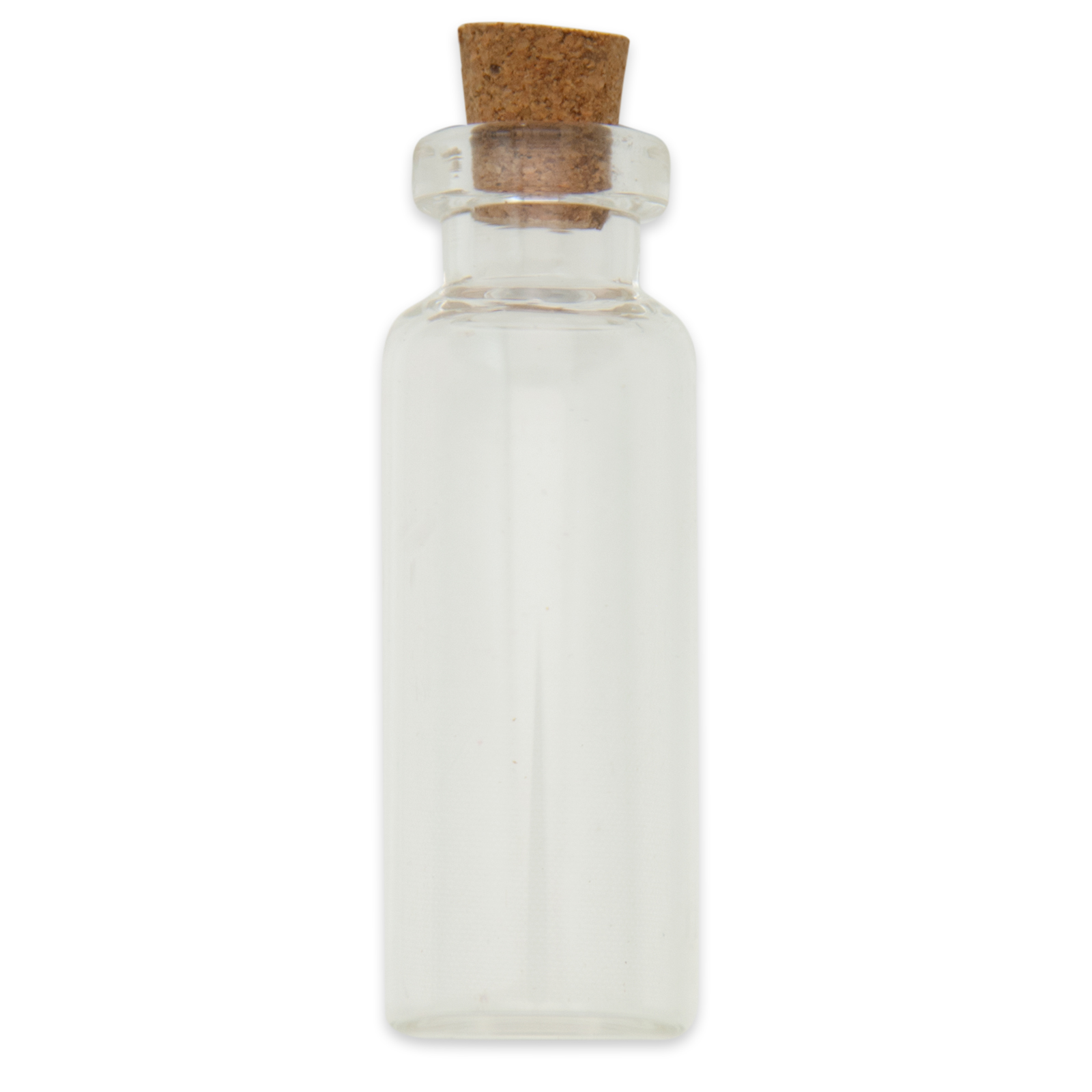 flasche aus glas mit korken 50x16mm - öffnungsdurchmesser 6mm | 10st