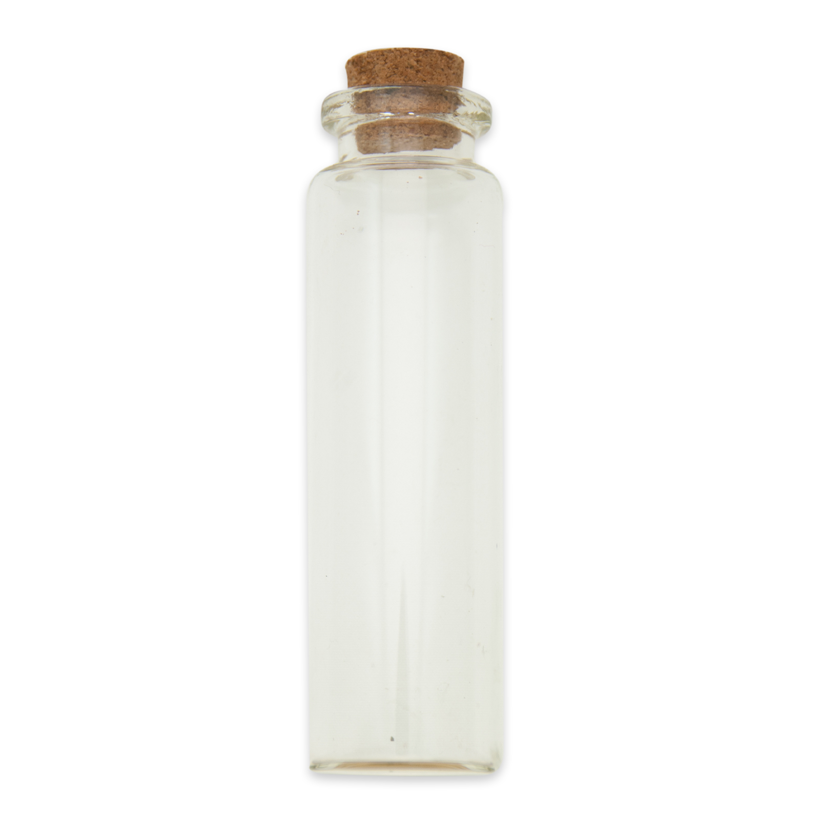 flasche aus glas mit korken 74x22mm - öffnungsdurchmesser 12mm | 5st