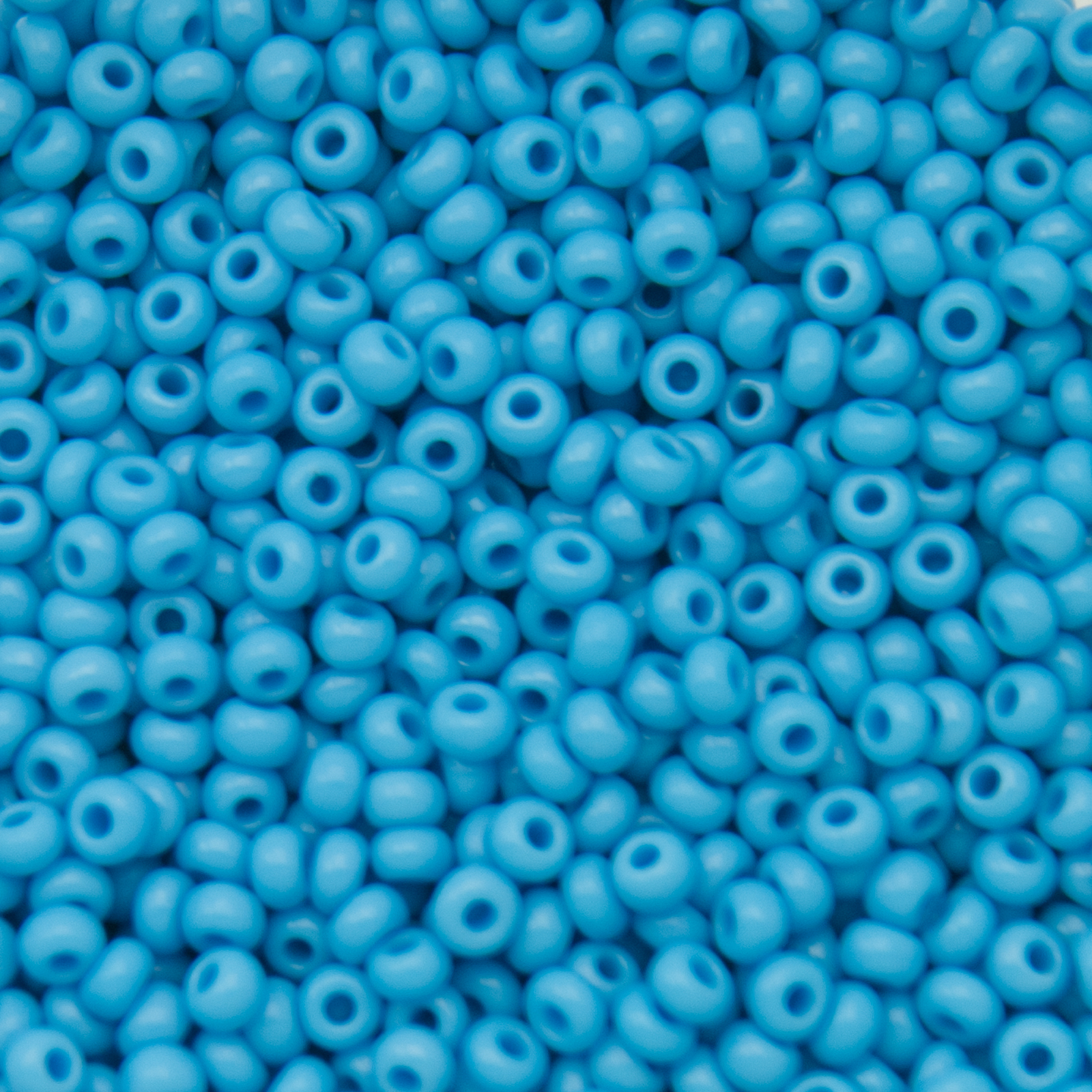 preciosa seed bead rocailles 9/0 opaque blue turquoise | 40gr