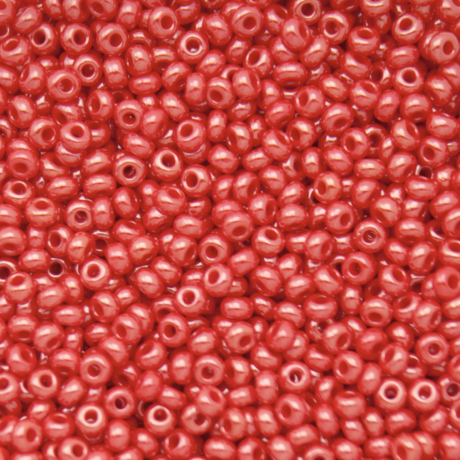 sattperlen preciosa rocailles 9/0 opaque luster light coral | 40gr
