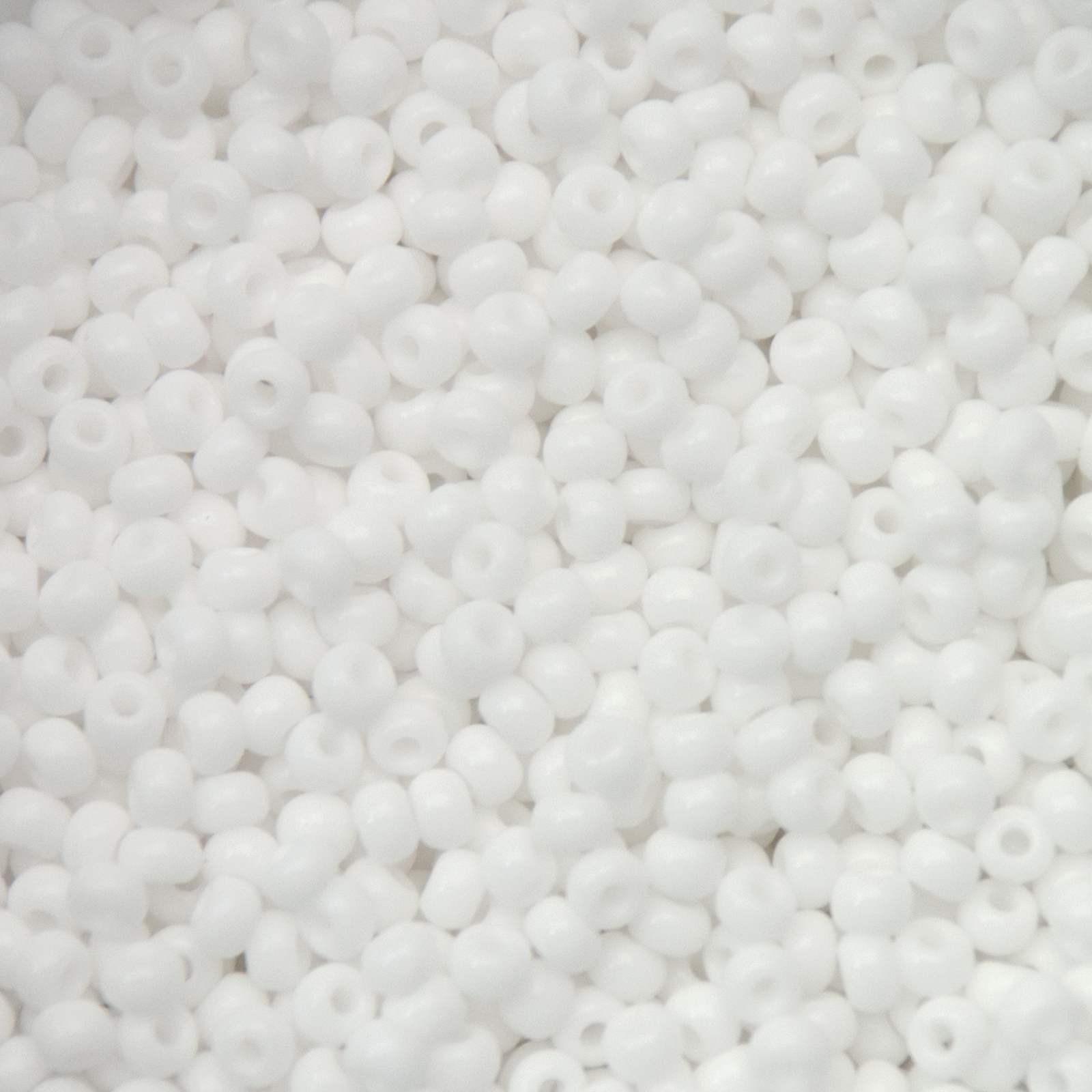 sattperlen preciosa rocailles 9/0 opaque white | 40gr