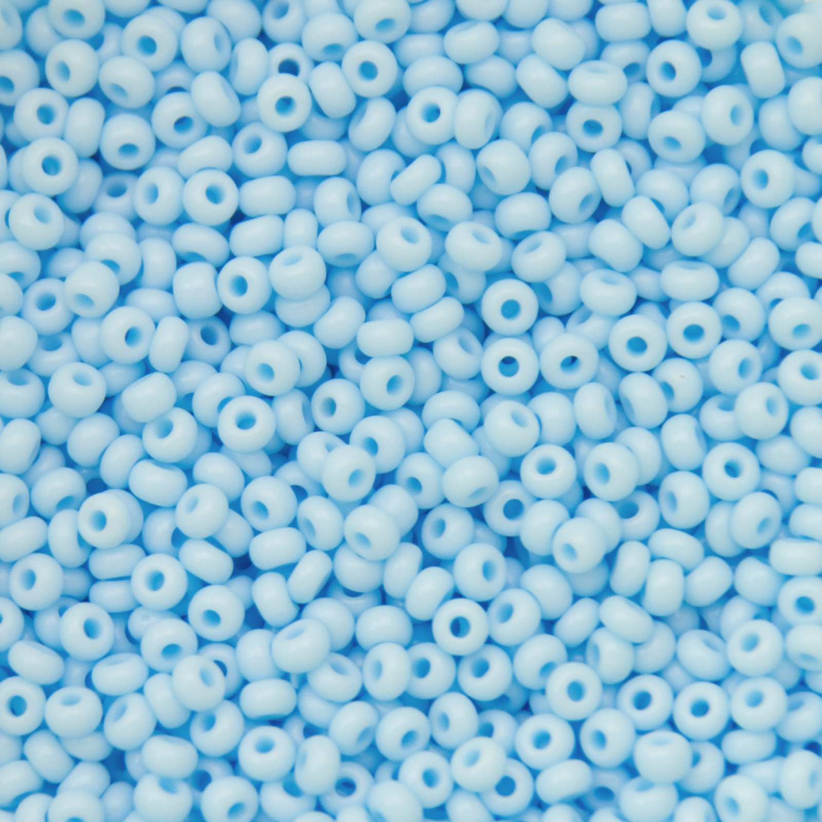 preciosa seed bead rocailles 9/0 opaque aquamarine | 40gr