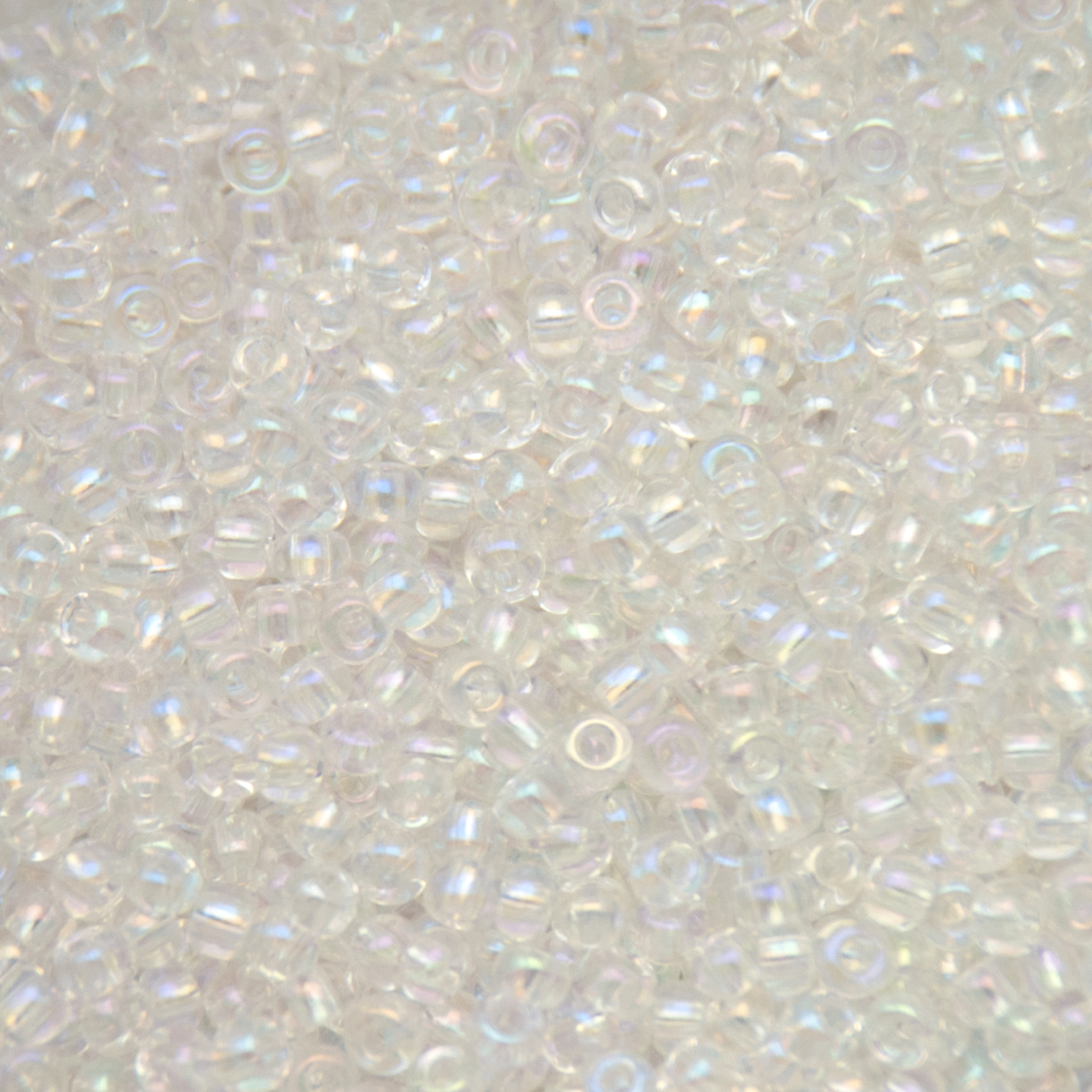 preciosa seed bead rocailles 9/0 crystal ab | 40gr
