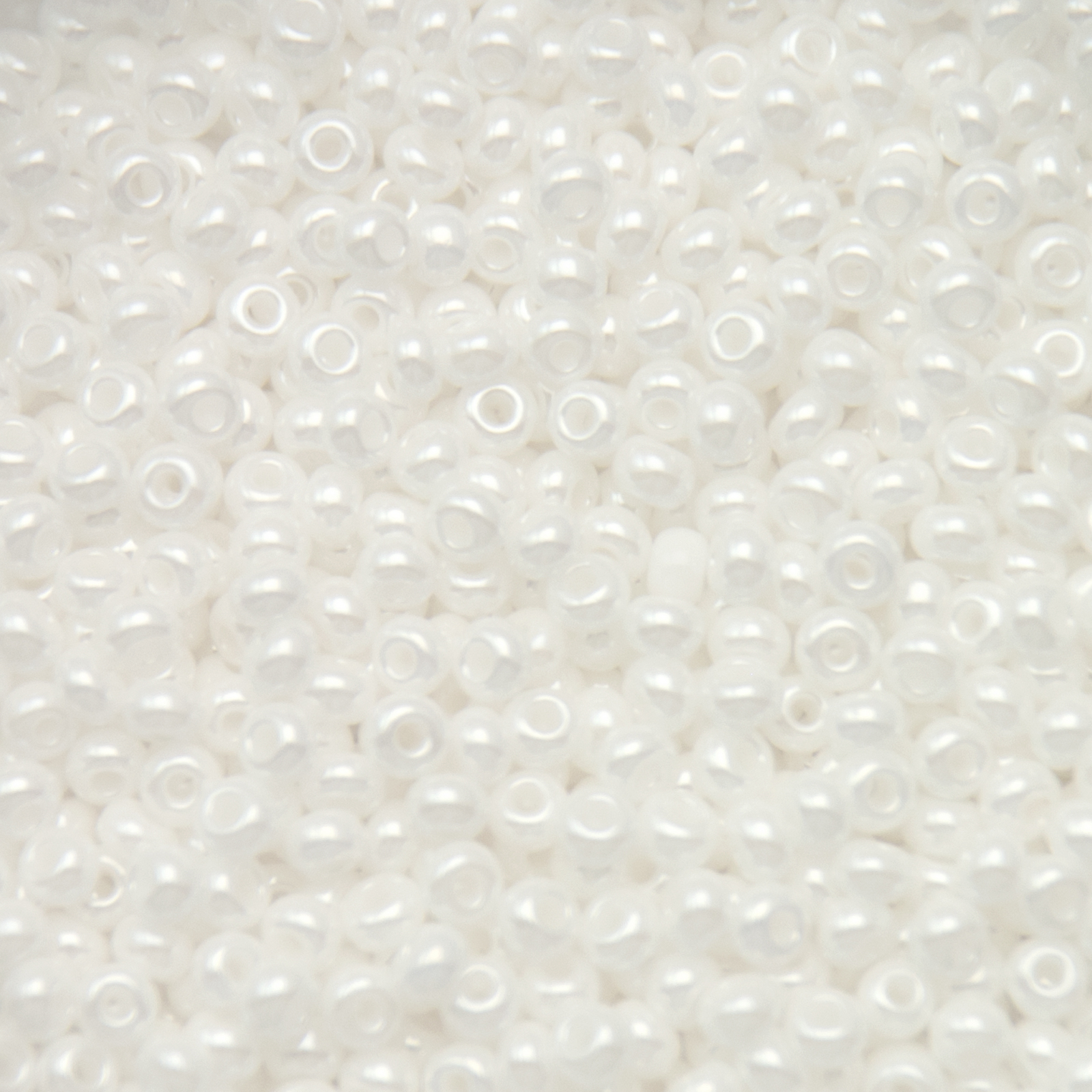sattperlen preciosa rocailles 9/0 pearl white | 40gr