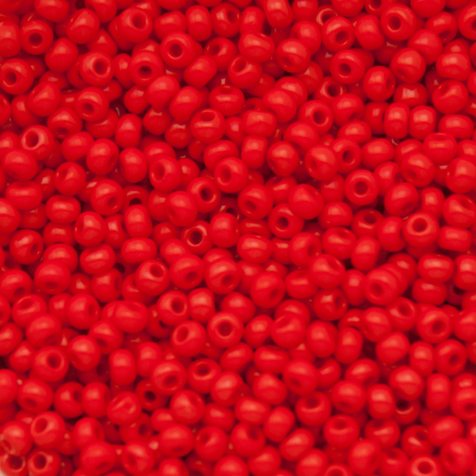 sattperlen preciosa rocailles 9/0 opaque light red | 40gr