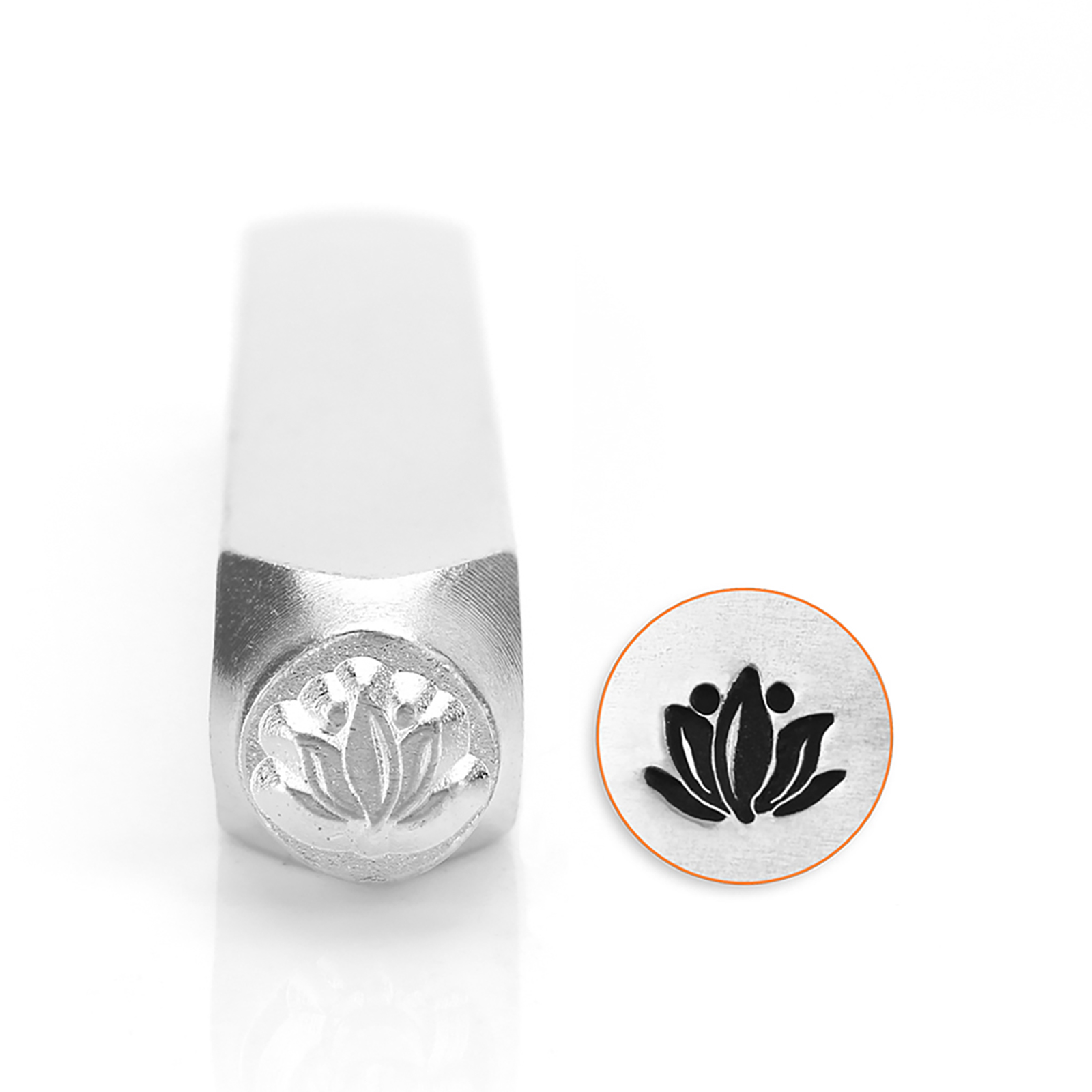 design stamp lotus 6mm | 1pc