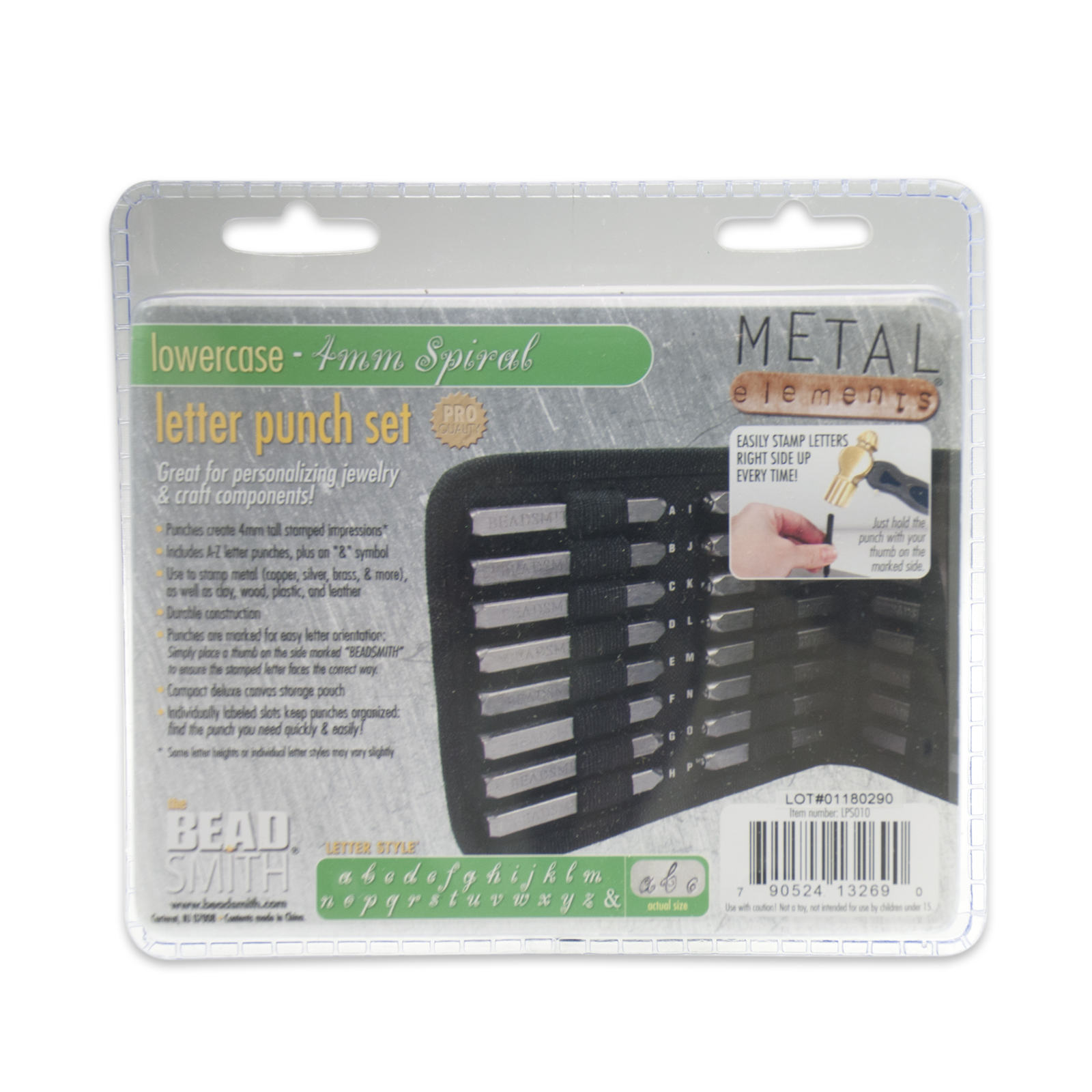 letter stamp spiral alphabet set 4mm kleingedrucktes | 1st