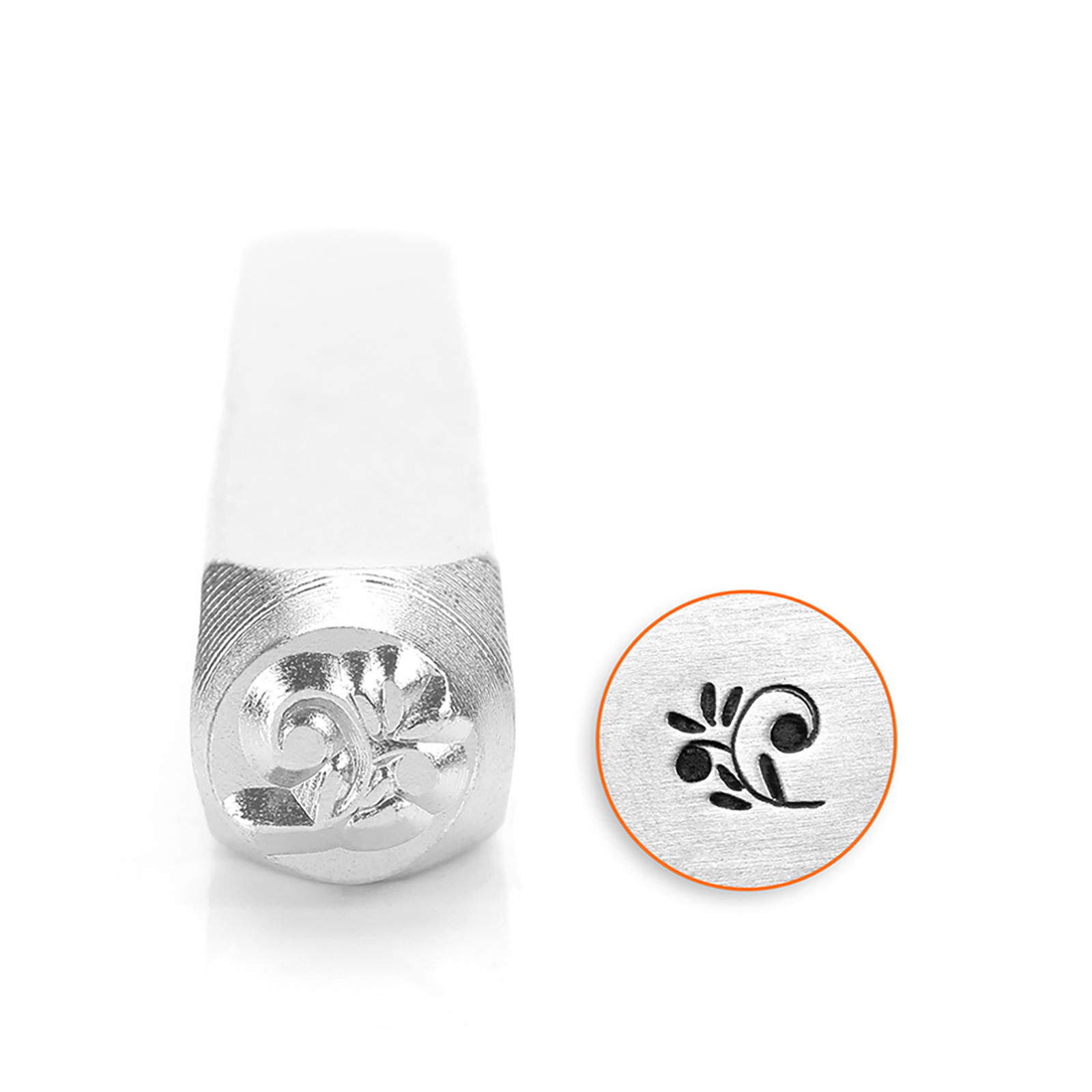 design stamp floral swirl 6mm | 1pc