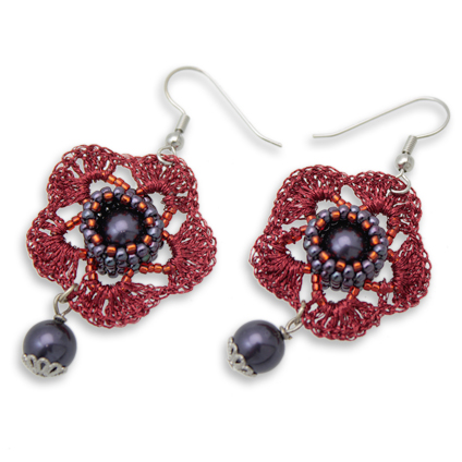 Lacy Flower Earrings
