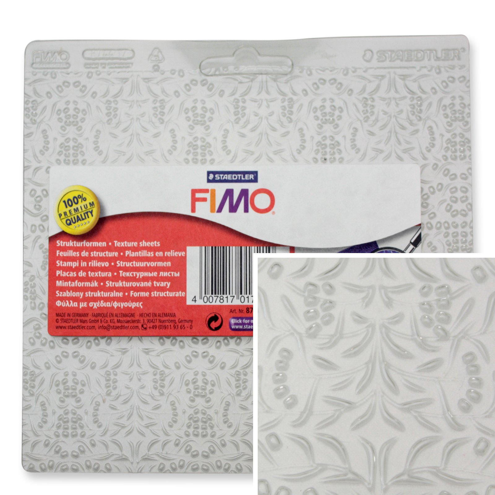 fimo texture meadow | 1pc