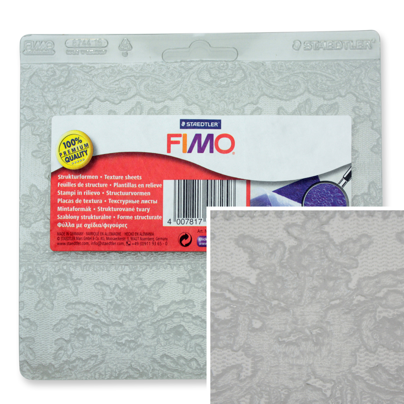 fimo texture lace trim | 1pc