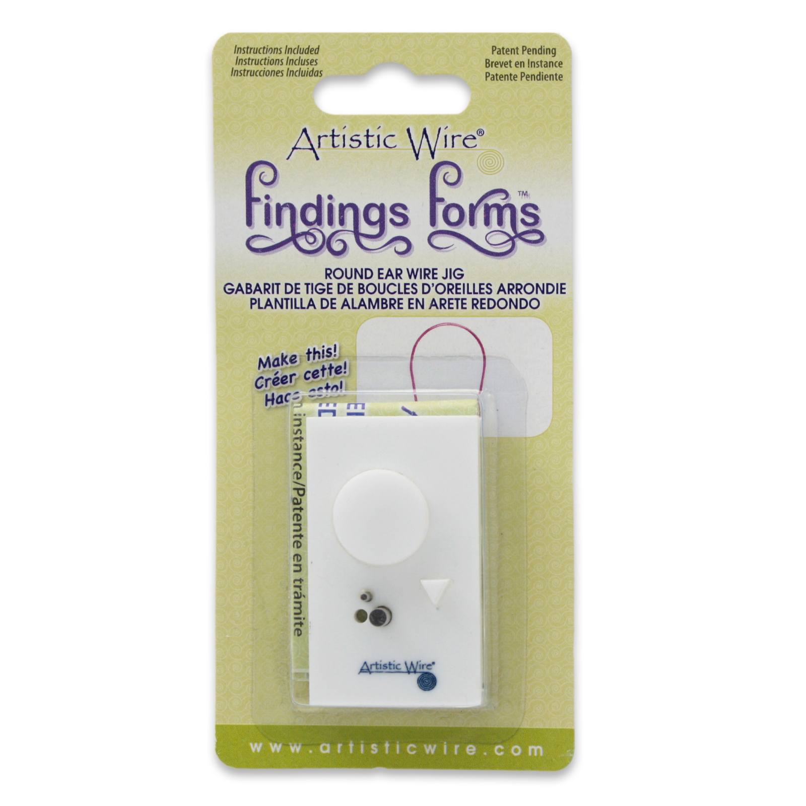 findings forms artistic wire - round ear wire jig | 1pc