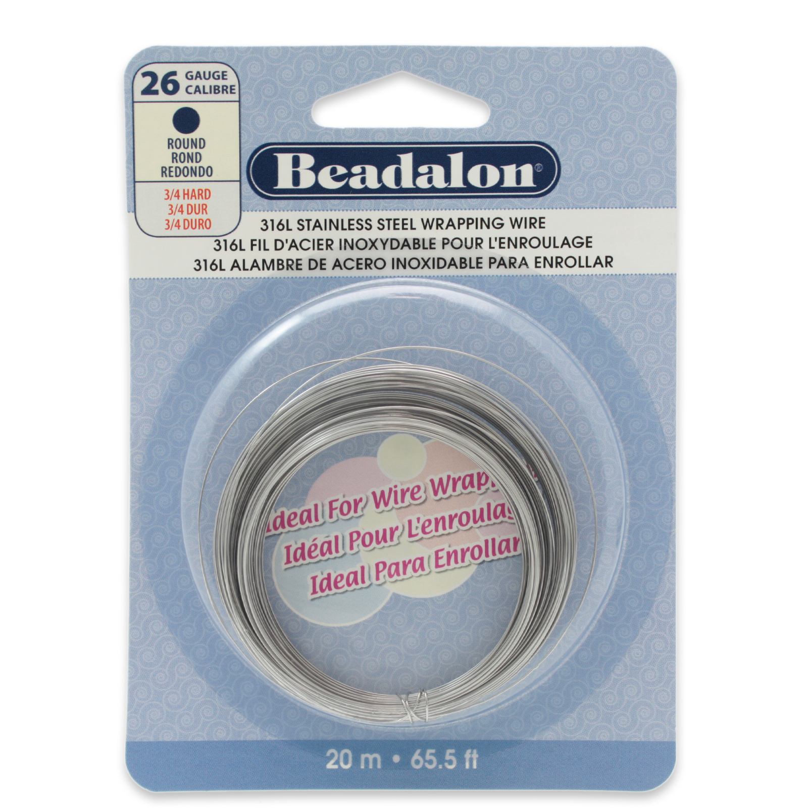 316l stainless steel wire - diameter 0,41mm - 20mt spool | 1pc