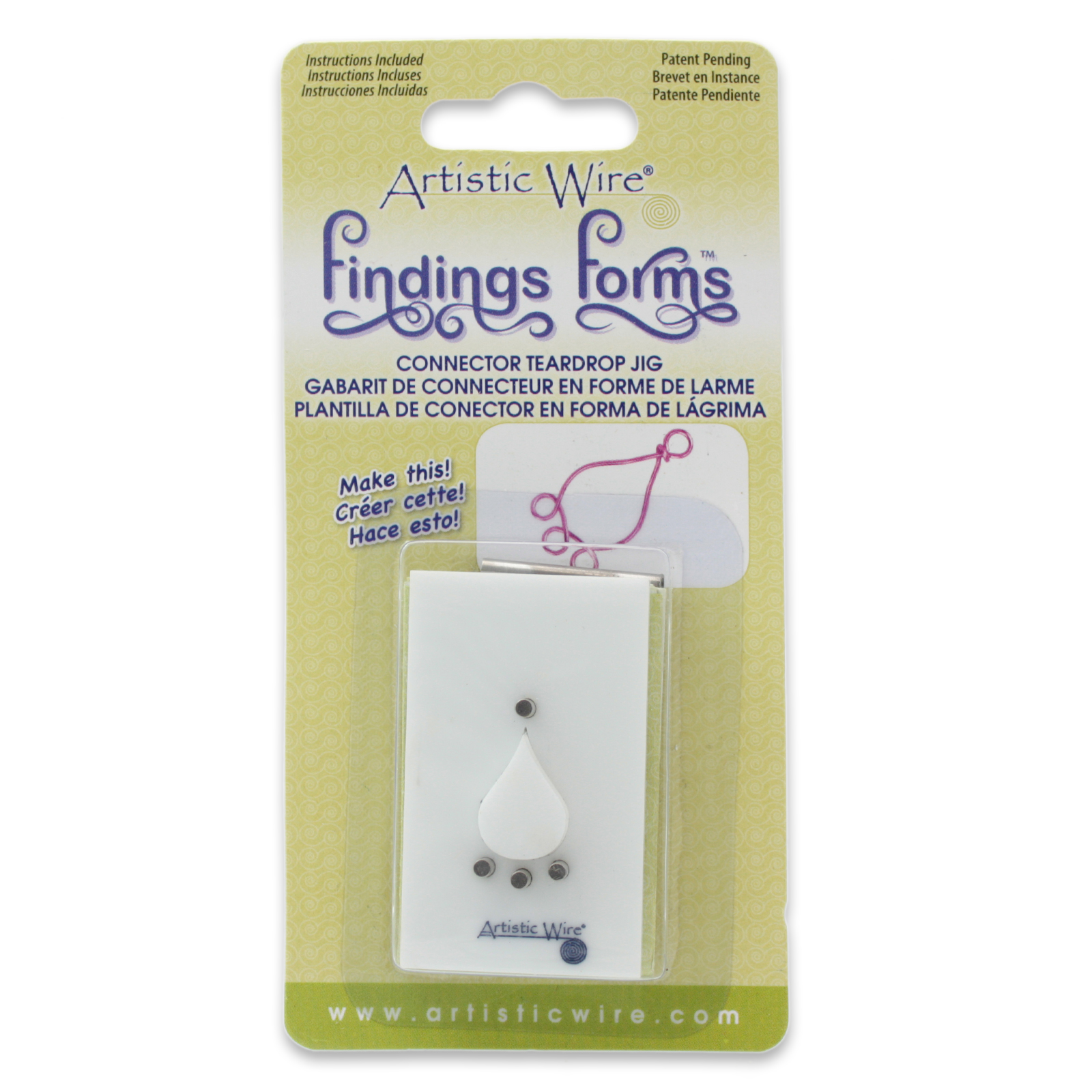 findings forms artistic wire - connector teardrop jig | 1pc