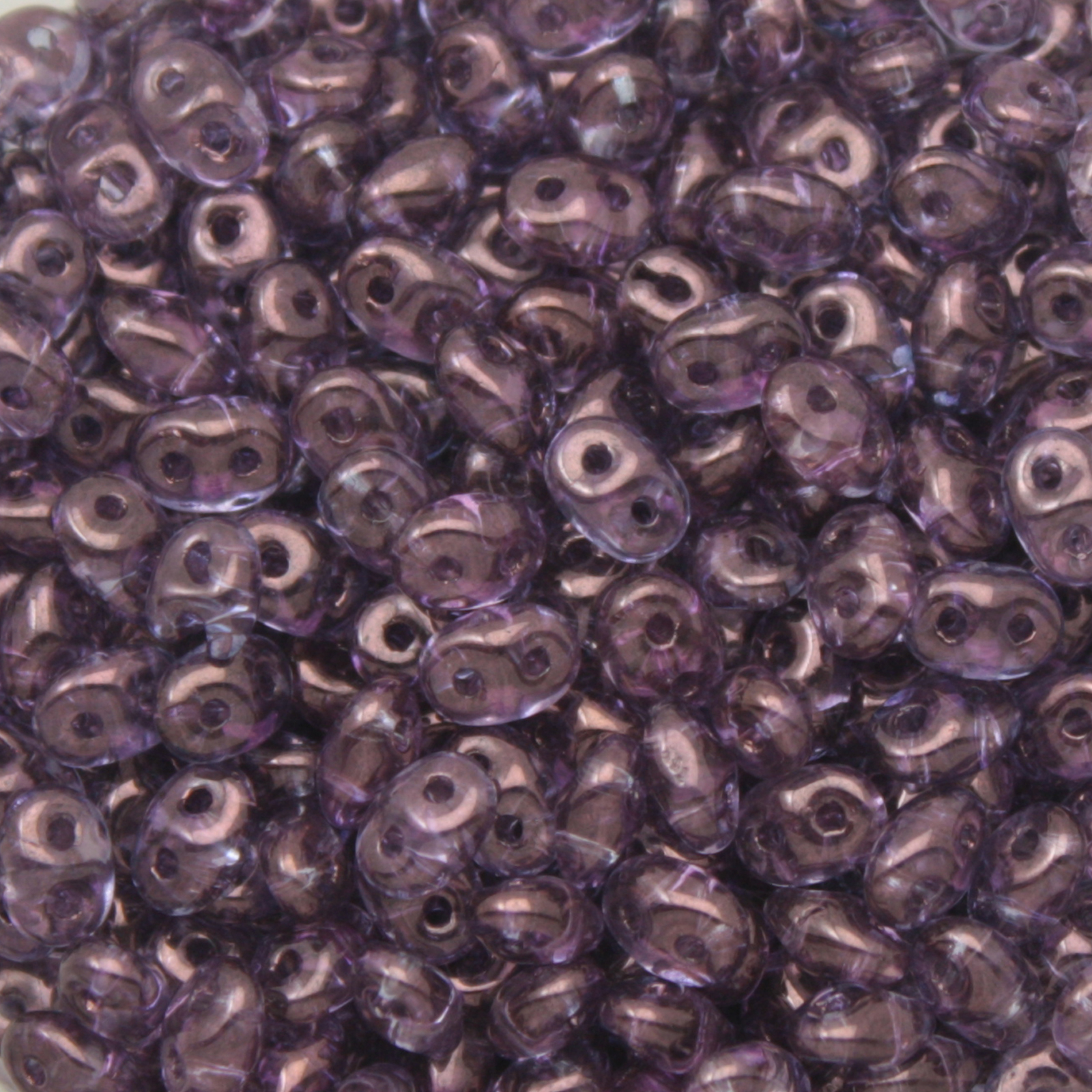 superduo seed beads 5x2,5mm - rosaline vega luster | 10gr