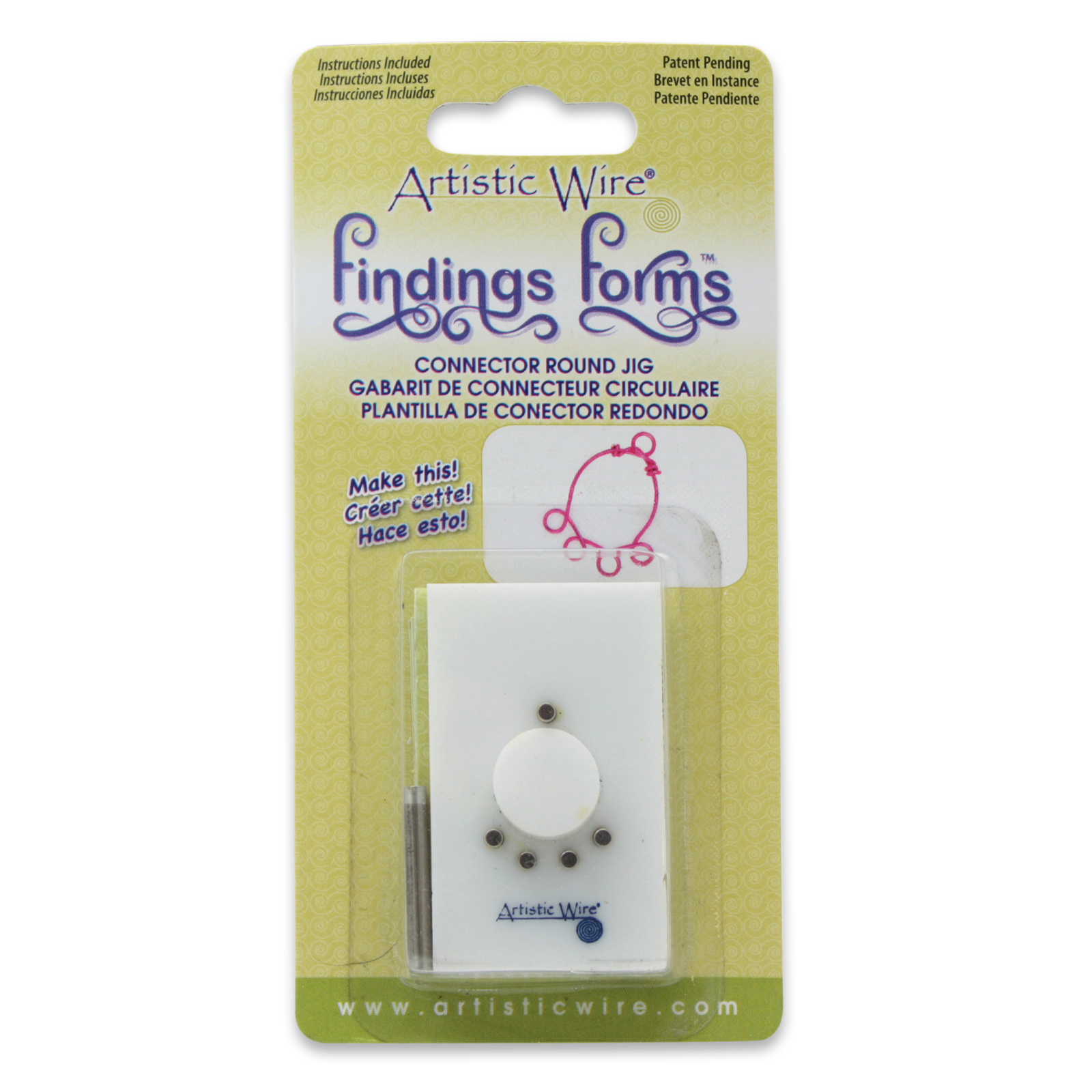 findings forms artistic wire - connector round jig | 1pc