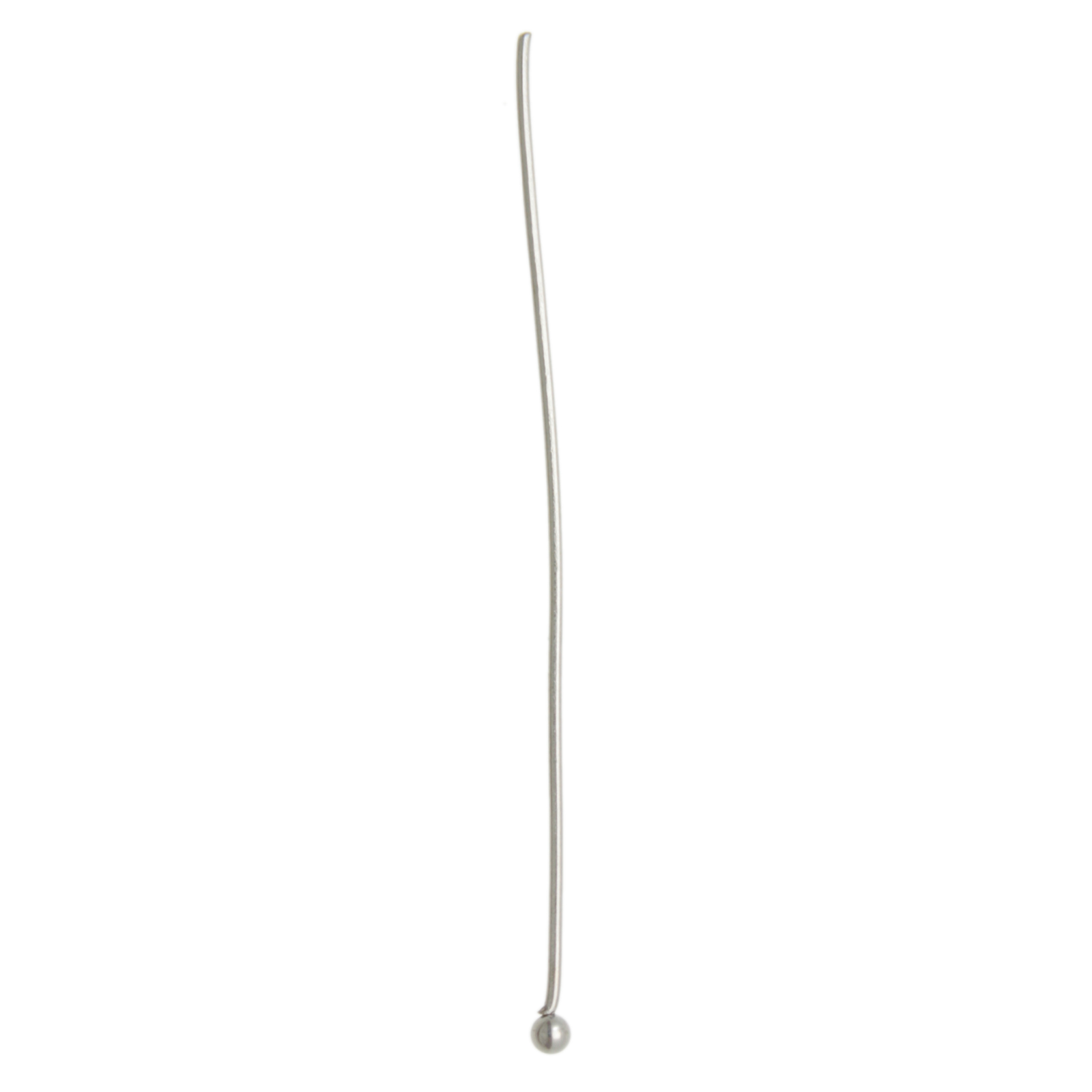 stainless steel ball end headpin 50mm - wire 0,7mm | 40pc