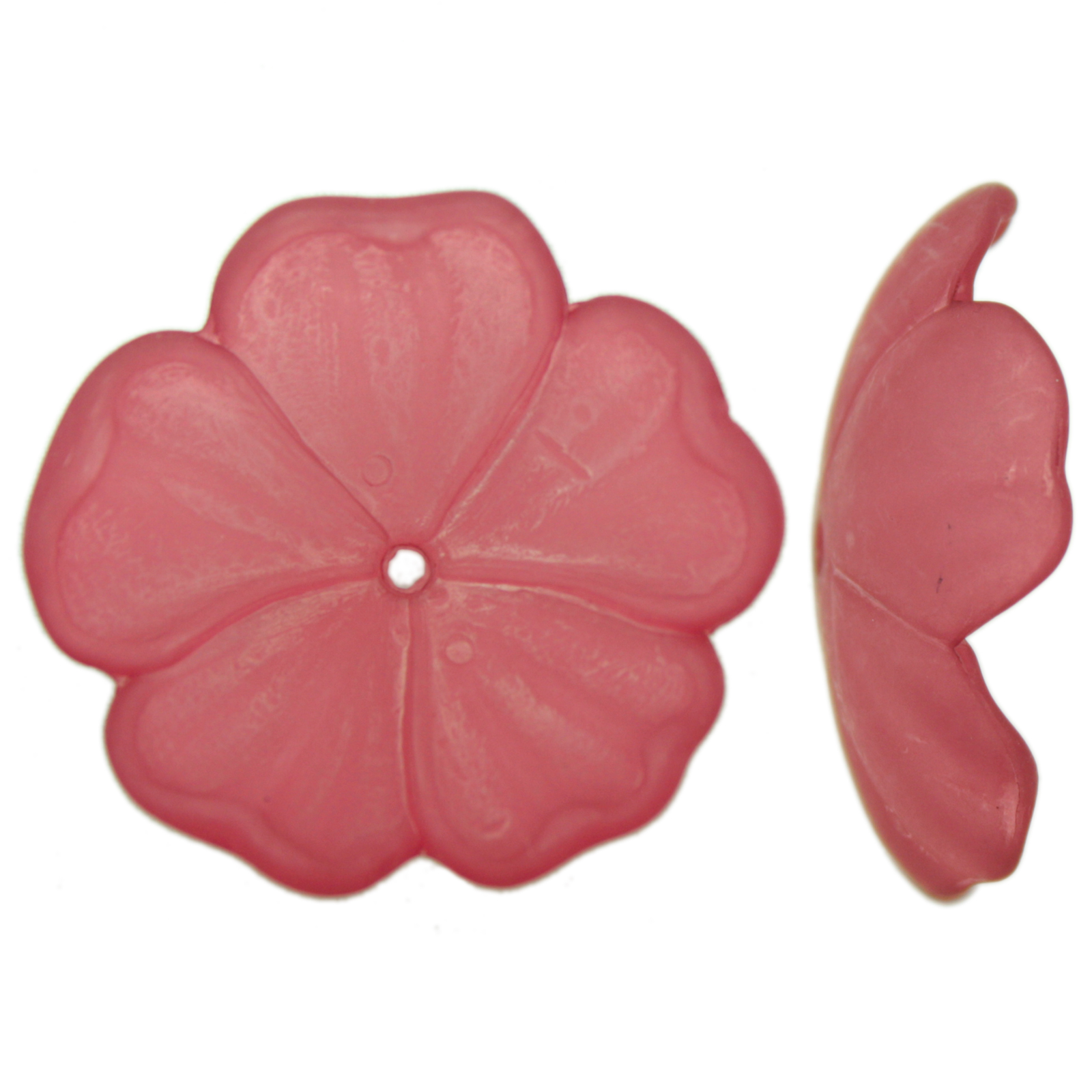 resin flower - frosted plum 40mm | 4pc
