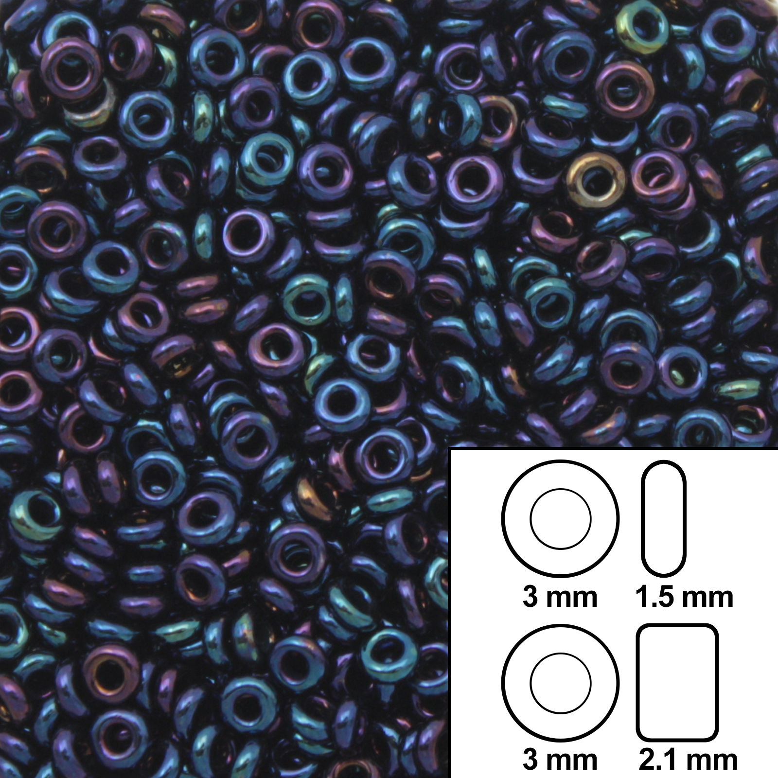 demi round toho 8/0 metallic nebula (82) | 10gr