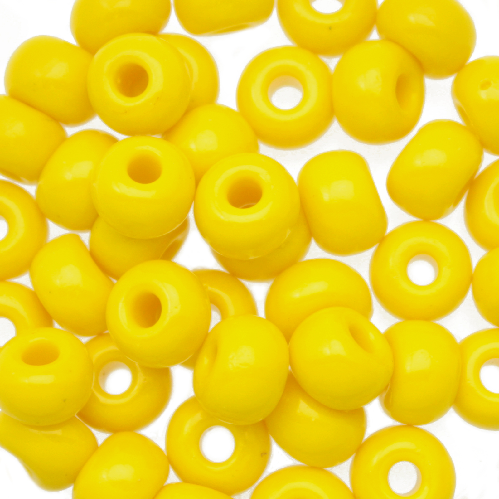 preciosa seed bead rocailles 33/0 opaque yellow | 40gr