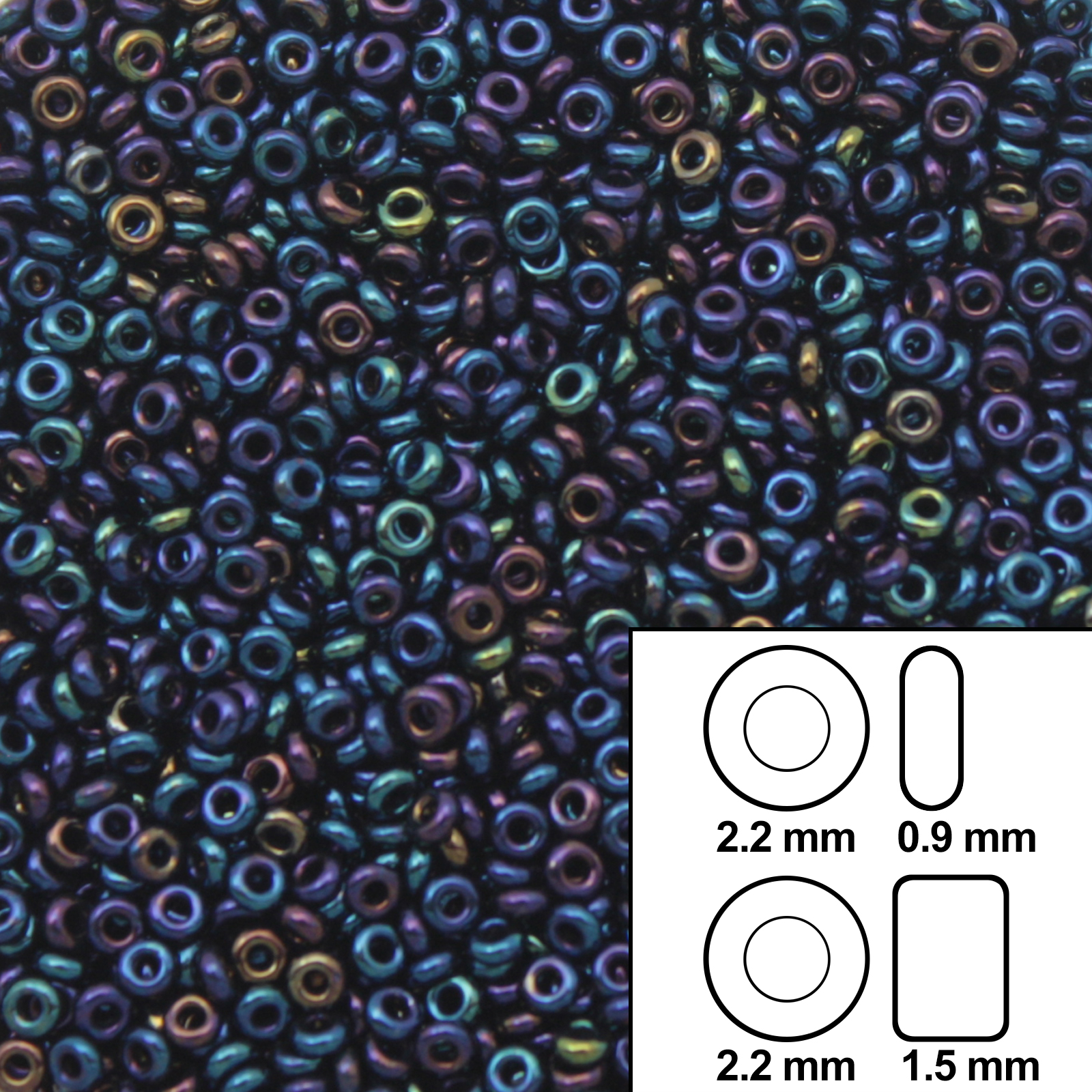 demi round toho 11/0 metallic nebula (82) | 10gr