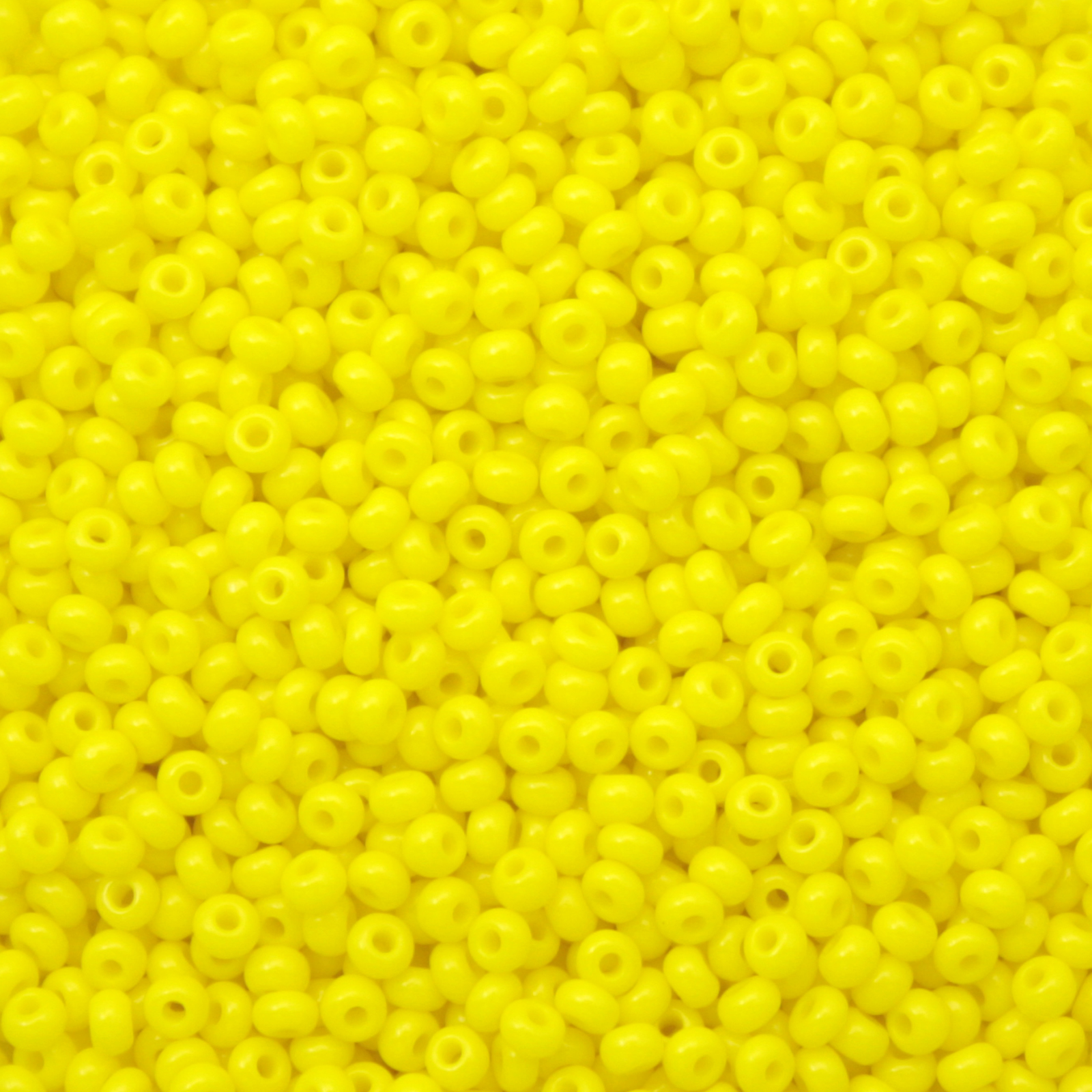 preciosa seed bead rocailles 11/0 opaque yellow | 40gr