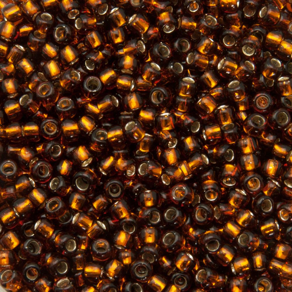 saatperlen toho 8/0 silver-lined smoky topaz (34) | 10gr