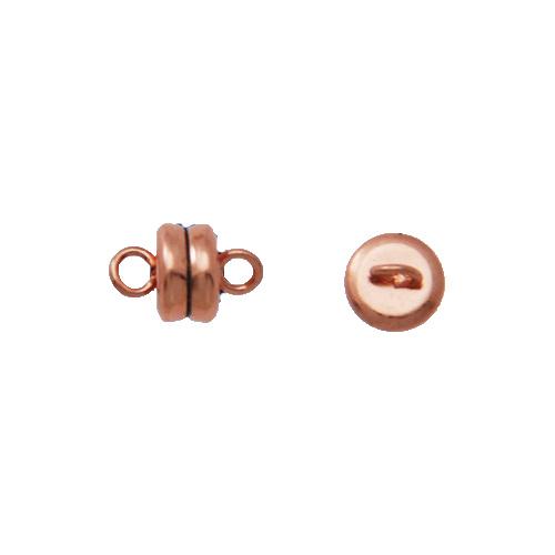 copper plated magnetic clasp 6x4mm | 1pc