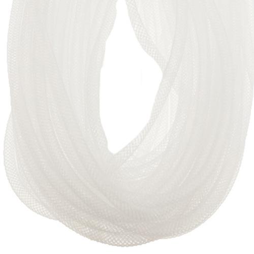 nylon-perlenschlauch weiß 4mm | 4mt