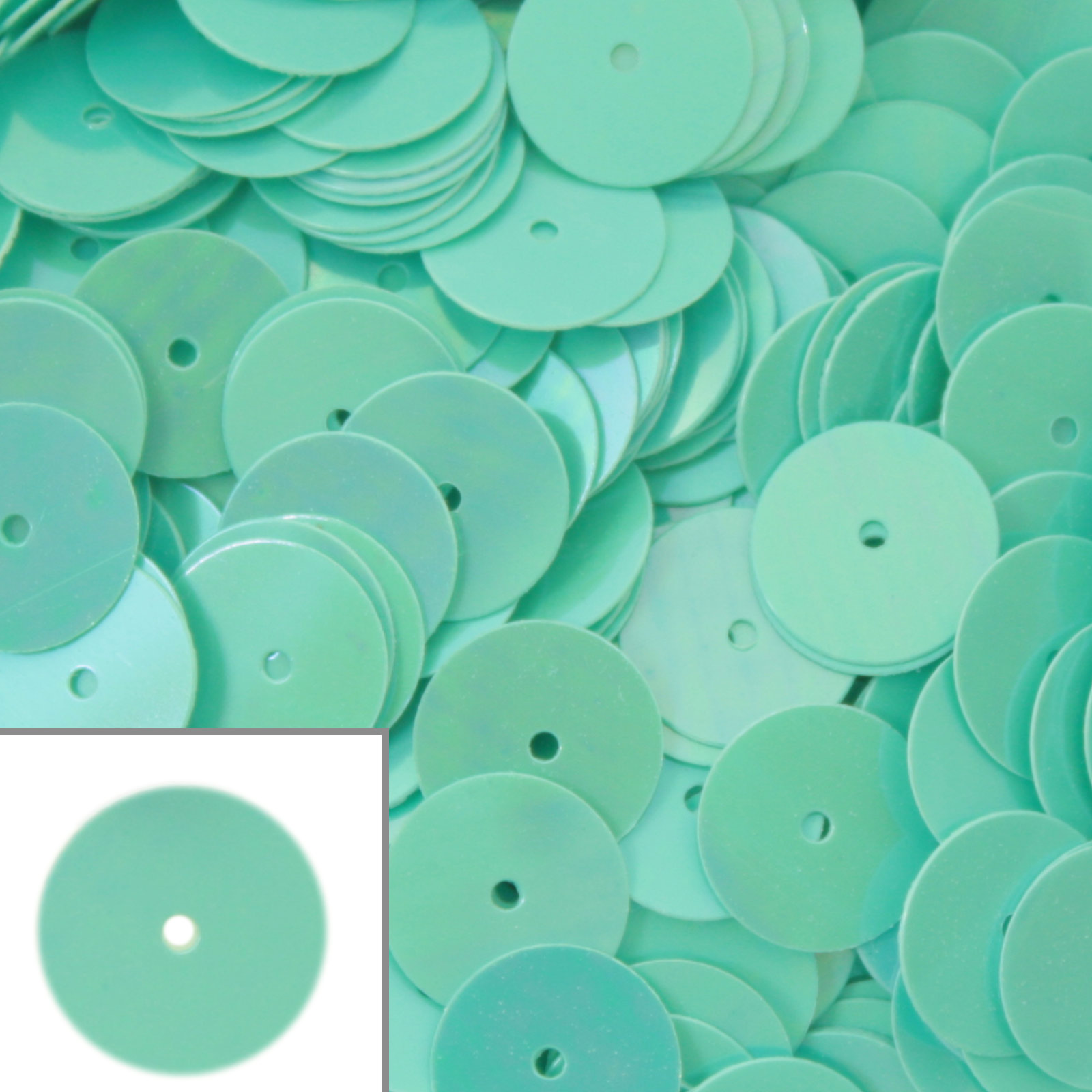 pailletten glatt iris turquoise 8mm | 10gr